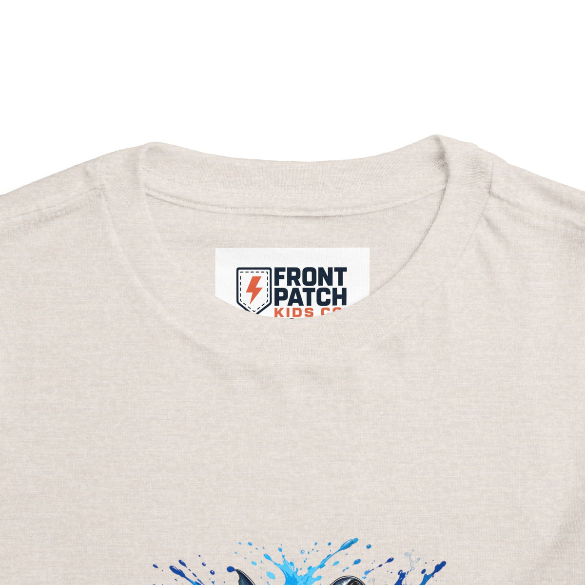 Toddler Shark T-Shirt – Playful Hammerhead Splash Tee for Kids - Front Patch Kids Co.