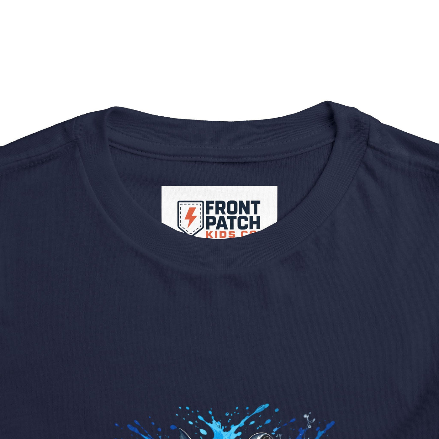 Toddler Shark T-Shirt – Playful Hammerhead Splash Tee for Kids - Front Patch Kids Co.