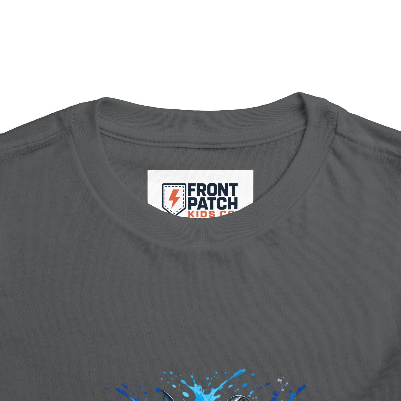 Toddler Shark T-Shirt – Playful Hammerhead Splash Tee for Kids - Front Patch Kids Co.