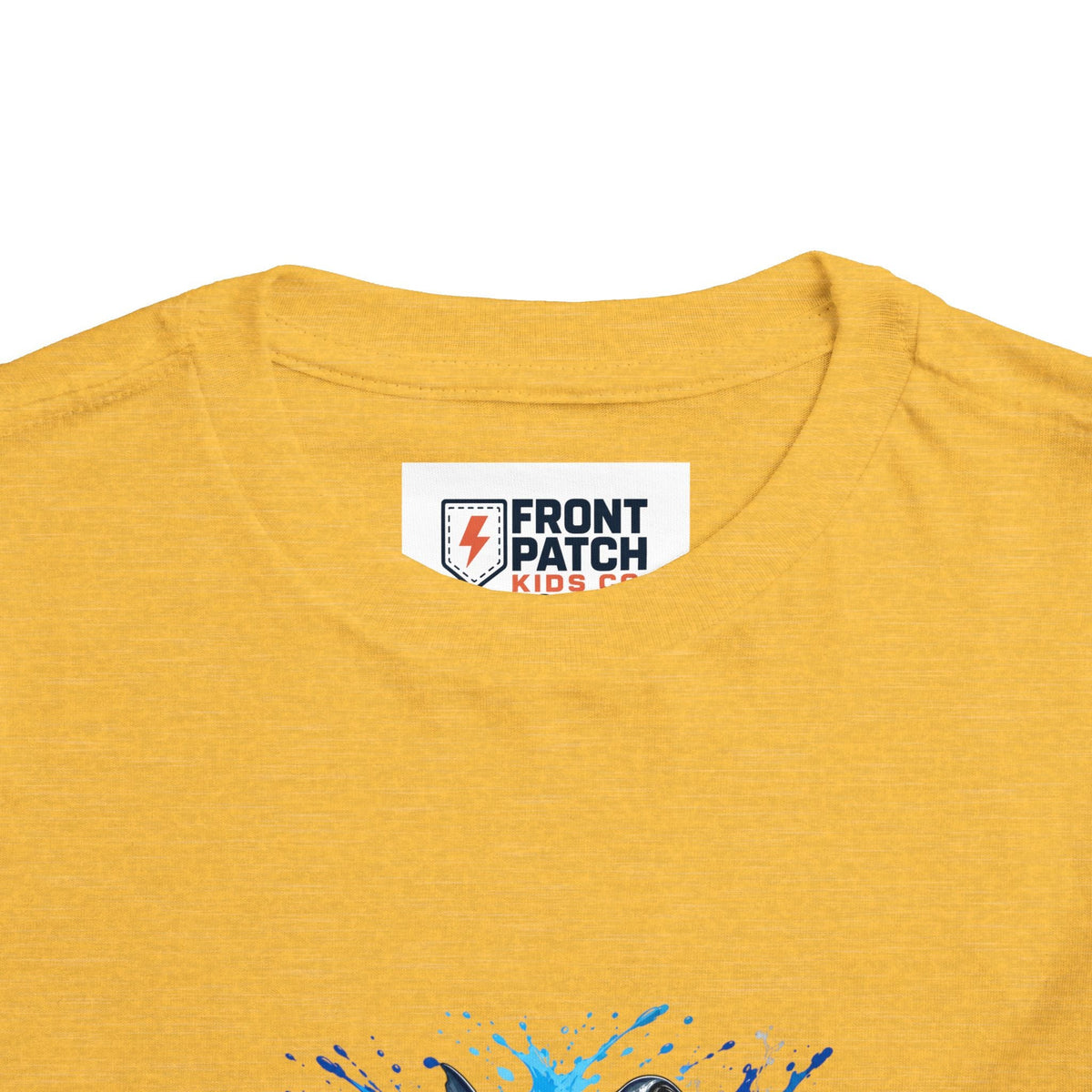 Toddler Shark T-Shirt – Playful Hammerhead Splash Tee for Kids - Front Patch Kids Co.