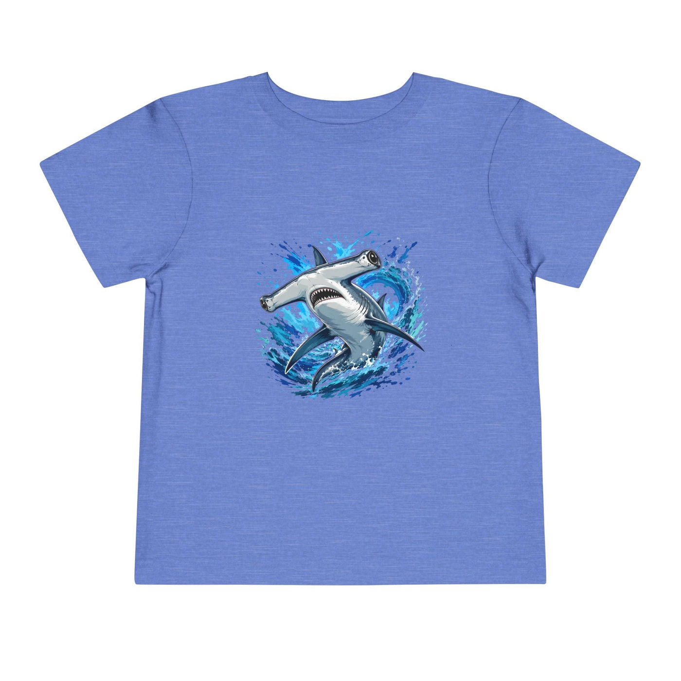 Toddler Shark T-Shirt – Playful Hammerhead Splash Tee for Kids - Front Patch Kids Co.