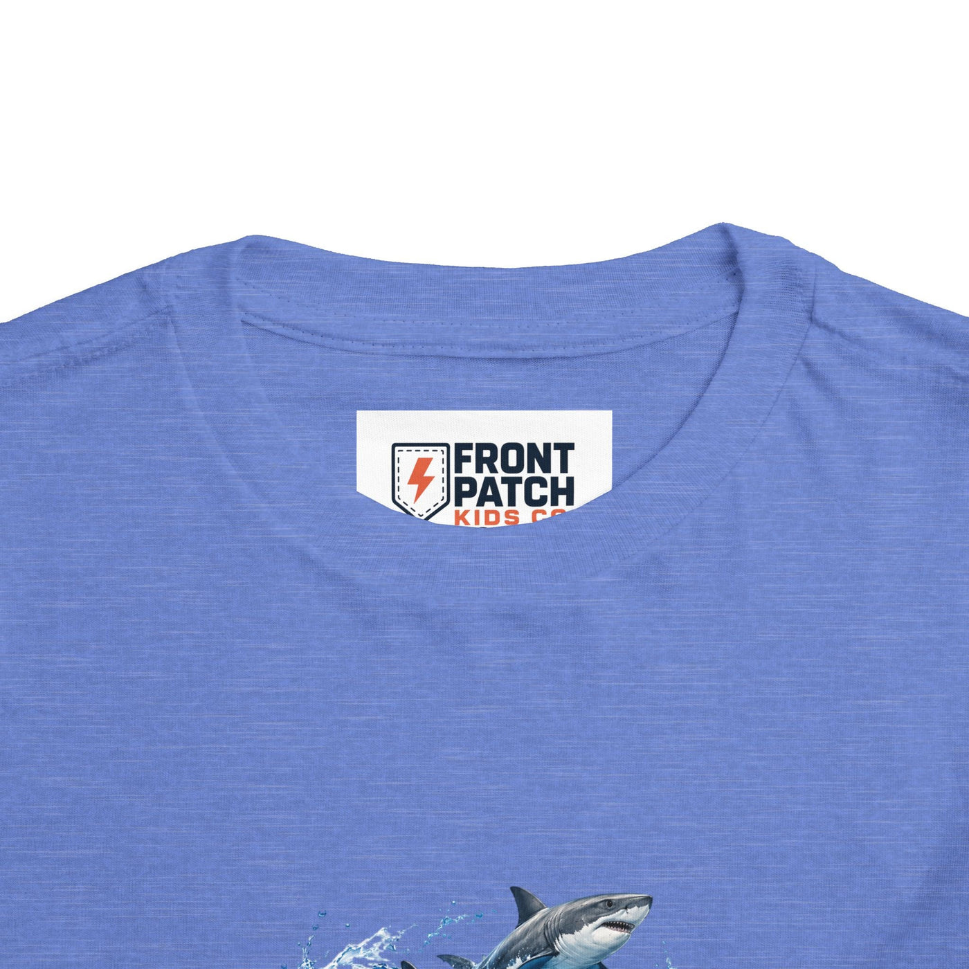 Toddler Shark Tee — Playful Ocean Sharks Graphic Shirt - Front Patch Kids Co.