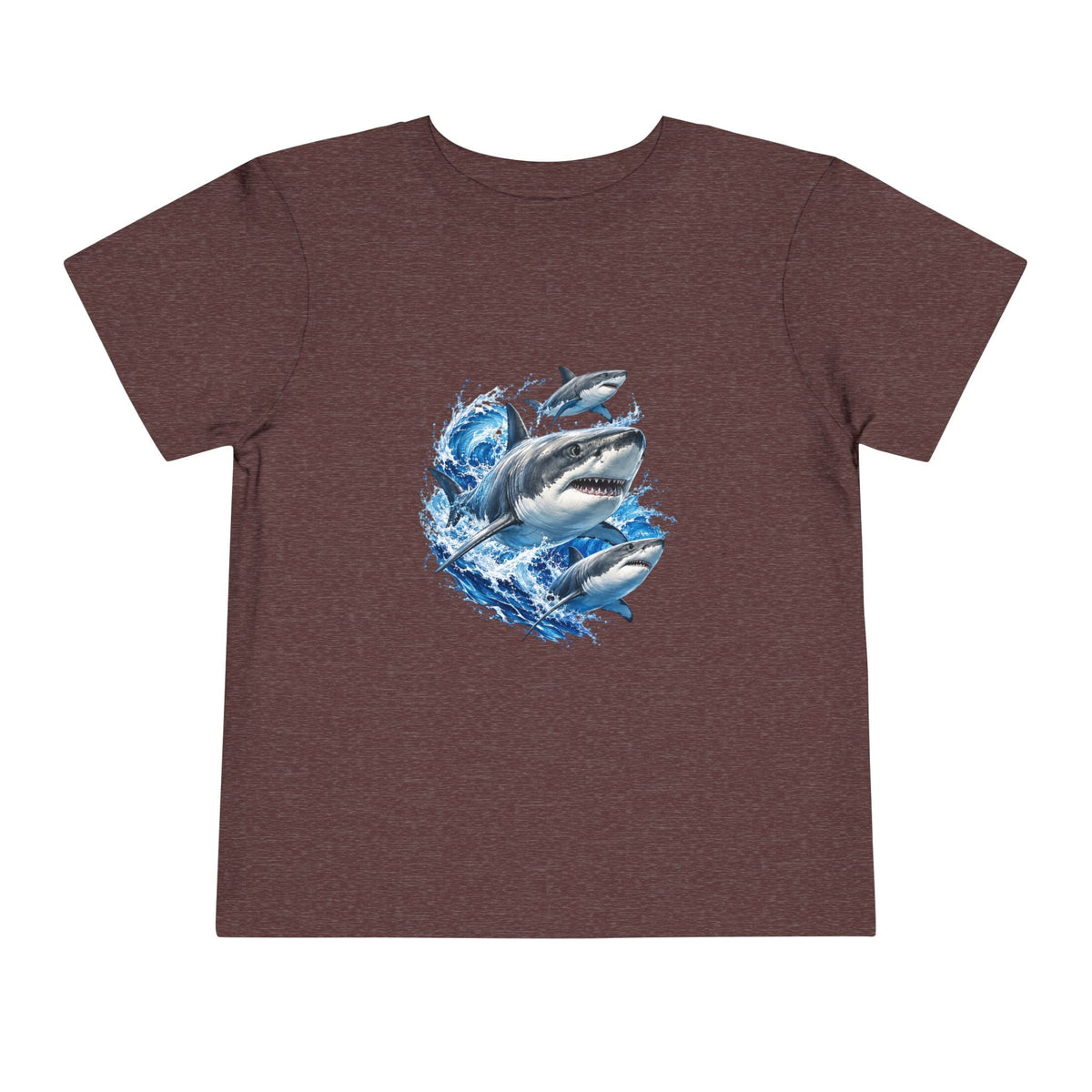 Toddler Shark Tee — Playful Ocean Sharks Graphic Shirt - Front Patch Kids Co.