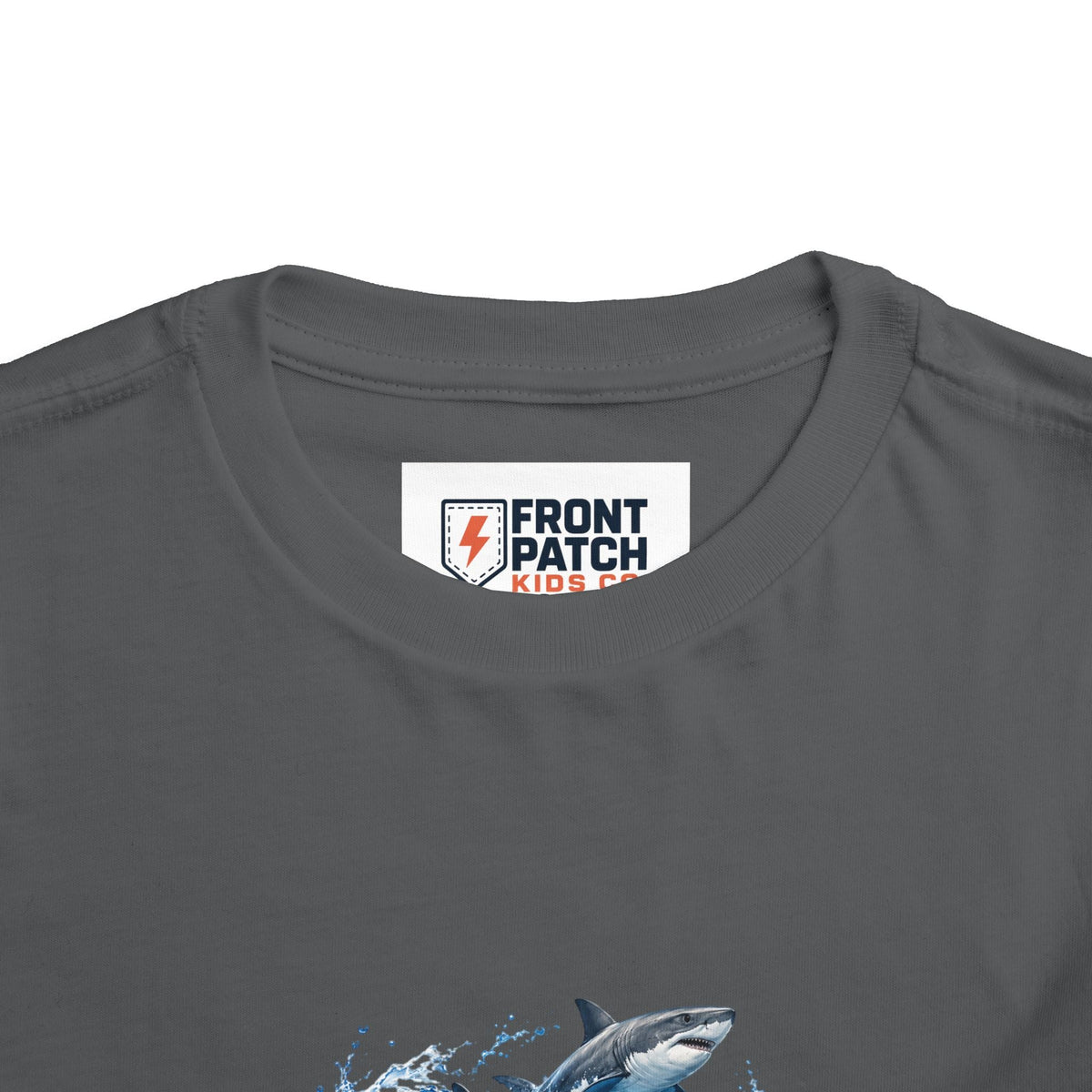 Toddler Shark Tee — Playful Ocean Sharks Graphic Shirt - Front Patch Kids Co.