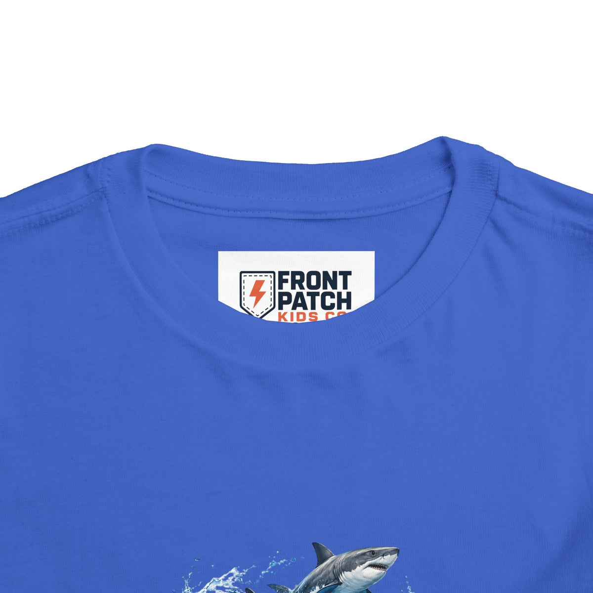 Toddler Shark Tee — Playful Ocean Sharks Graphic Shirt - Front Patch Kids Co.