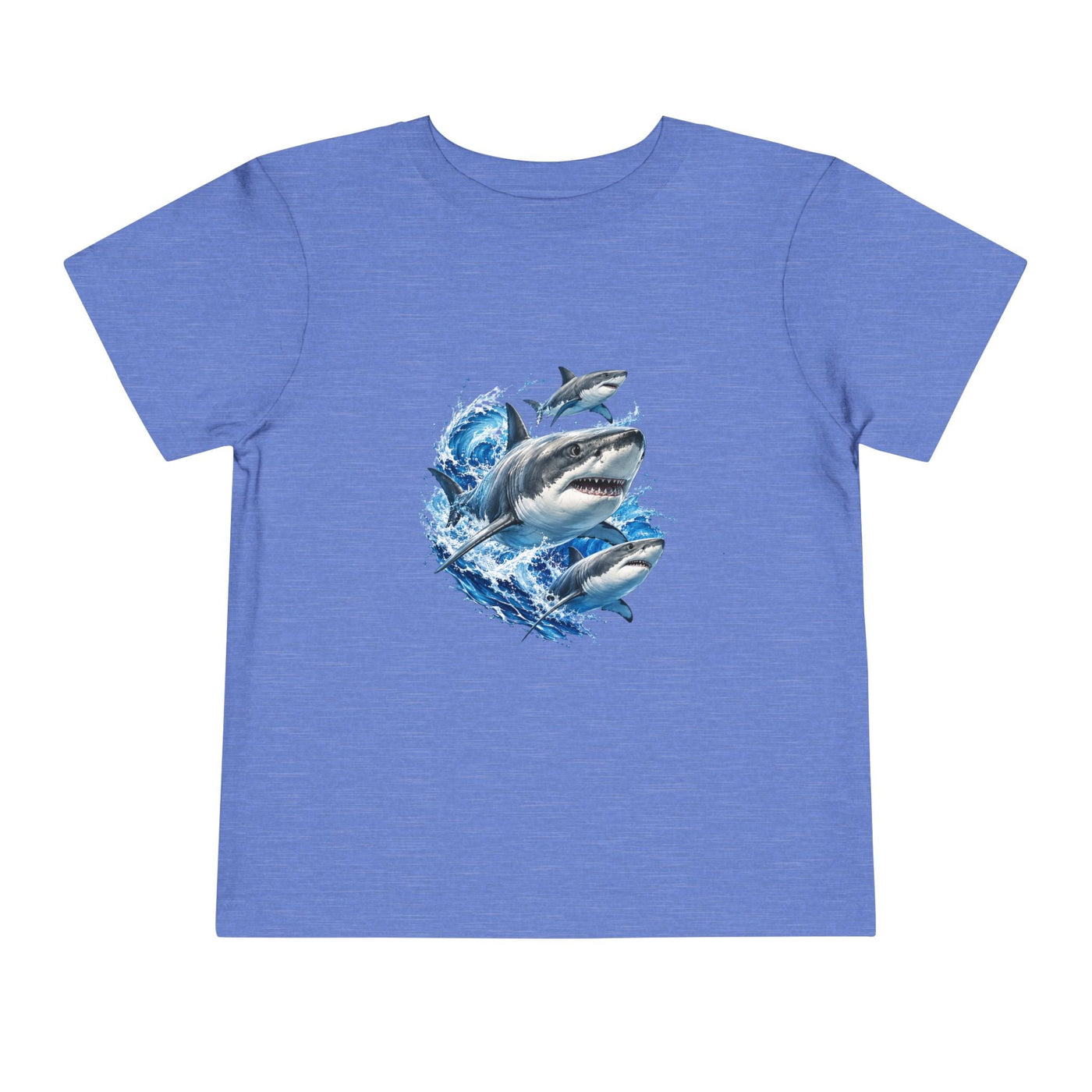 Toddler Shark Tee — Playful Ocean Sharks Graphic Shirt - Front Patch Kids Co.