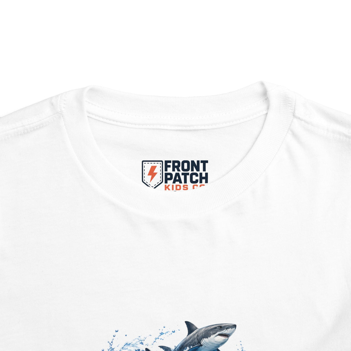 Toddler Shark Tee — Playful Ocean Sharks Graphic Shirt - Front Patch Kids Co.