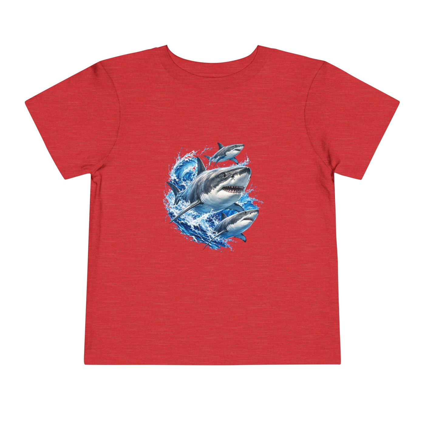 Toddler Shark Tee — Playful Ocean Sharks Graphic Shirt - Front Patch Kids Co.