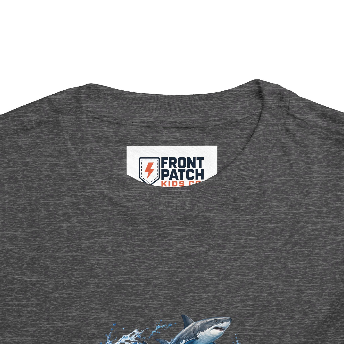 Toddler Shark Tee — Playful Ocean Sharks Graphic Shirt - Front Patch Kids Co.