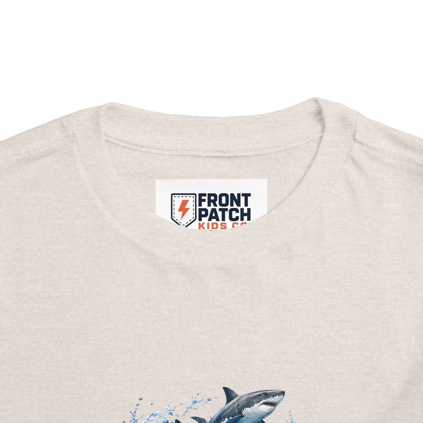 Toddler Shark Tee — Playful Ocean Sharks Graphic Shirt - Front Patch Kids Co.