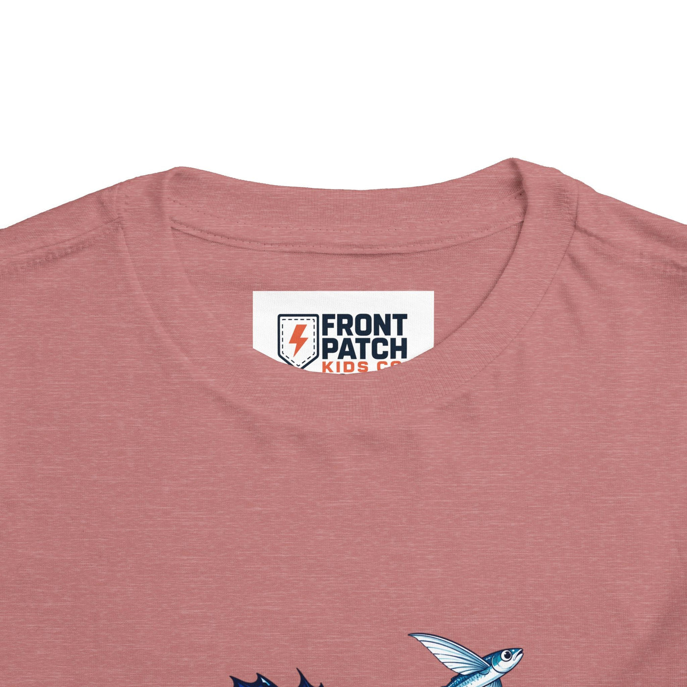 Toddler Tee — Blue Sailfish & Flying Fish Ocean Graphic - Front Patch Kids Co.