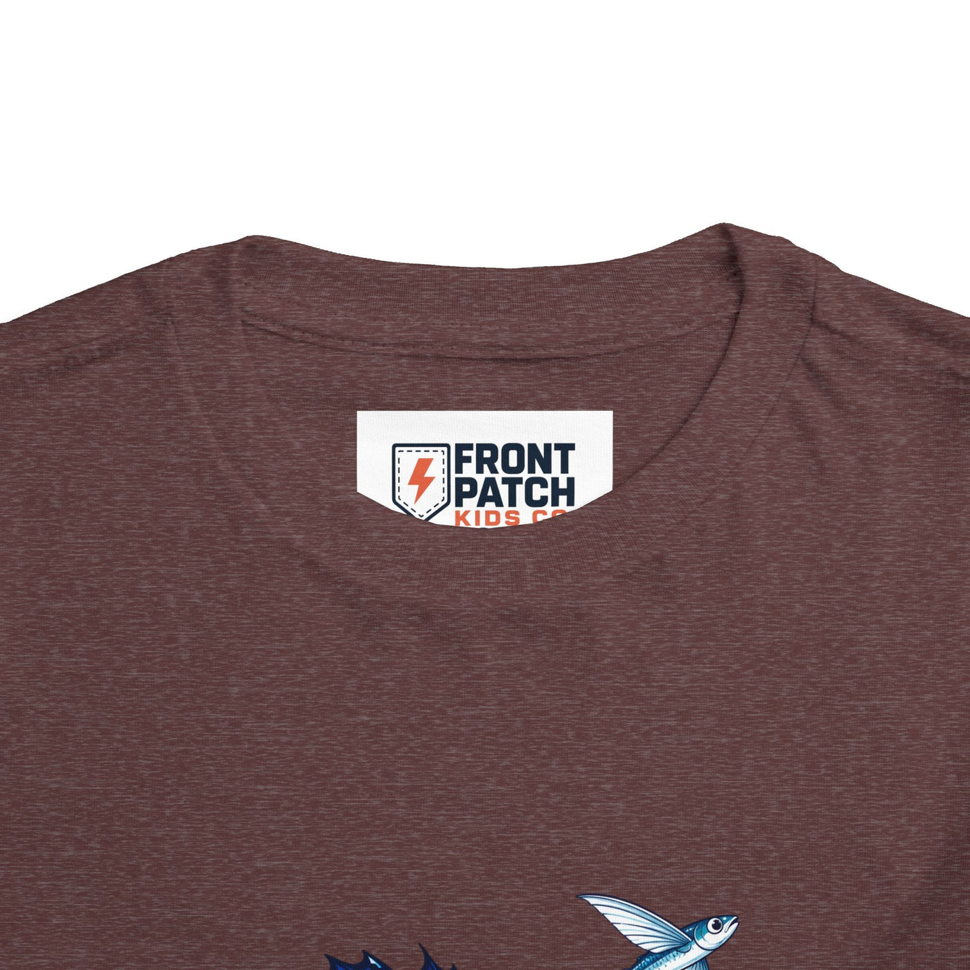 Toddler Tee — Blue Sailfish & Flying Fish Ocean Graphic - Front Patch Kids Co.