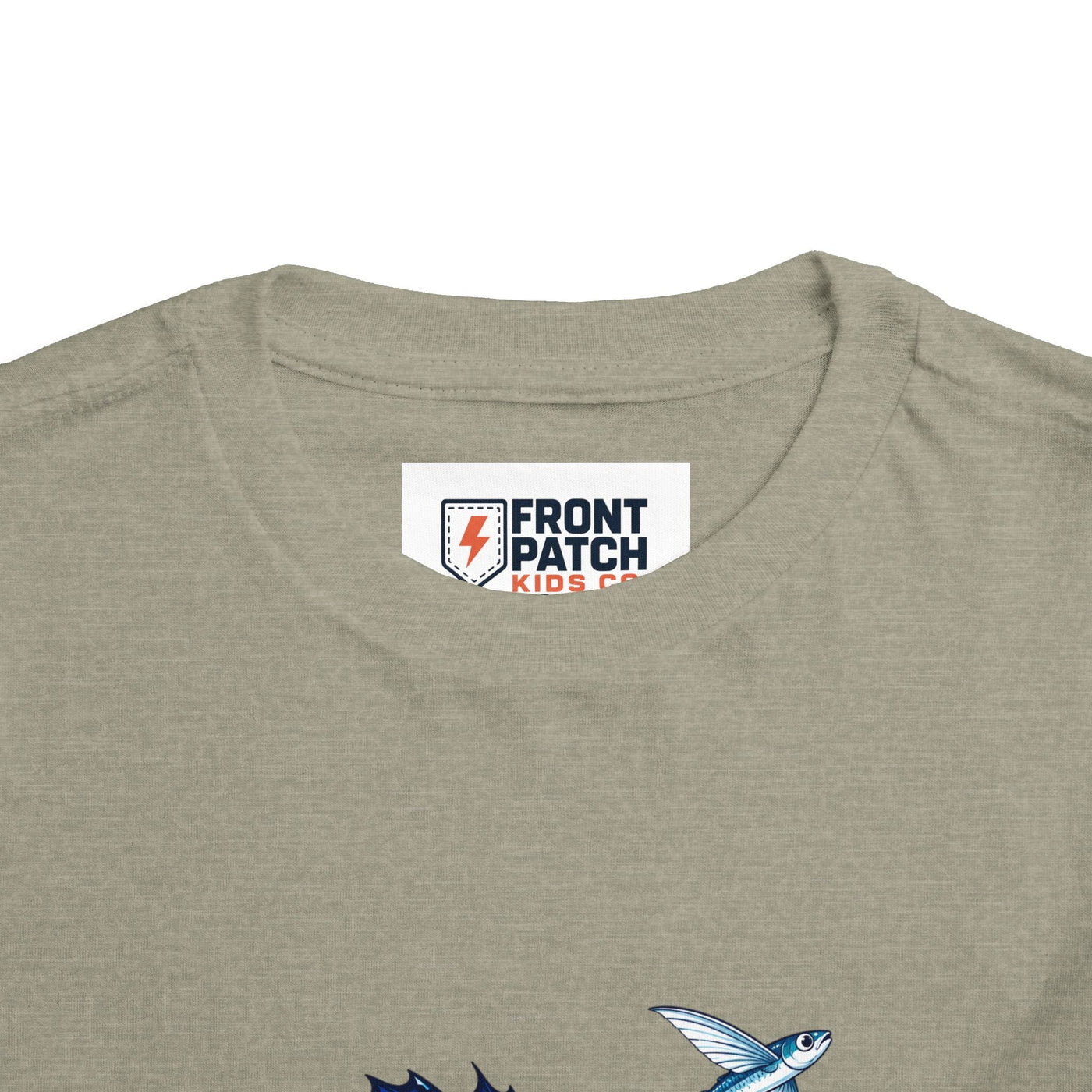 Toddler Tee — Blue Sailfish & Flying Fish Ocean Graphic - Front Patch Kids Co.