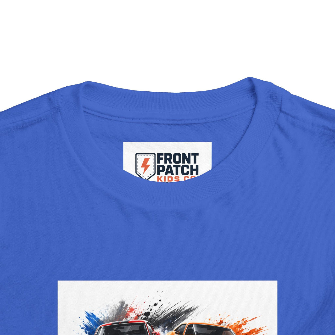 Toddler Tee — Classic Muscle Cars Race Graphic - Front Patch Kids Co.
