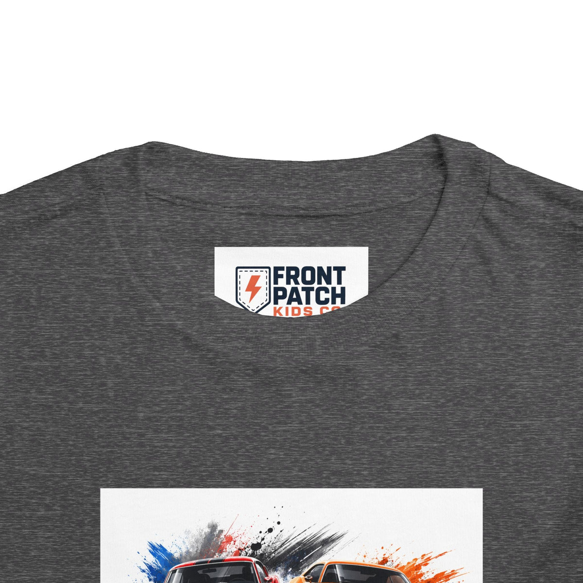 Toddler Tee — Classic Muscle Cars Race Graphic - Front Patch Kids Co.