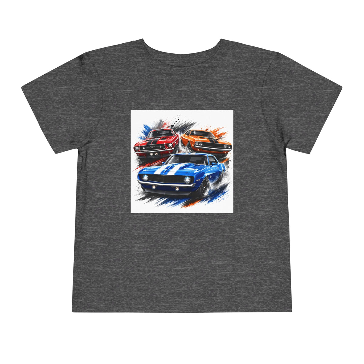 Toddler Tee — Classic Muscle Cars Race Graphic - Front Patch Kids Co.