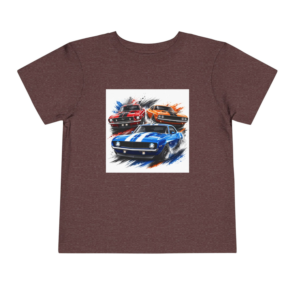 Toddler Tee — Classic Muscle Cars Race Graphic - Front Patch Kids Co.
