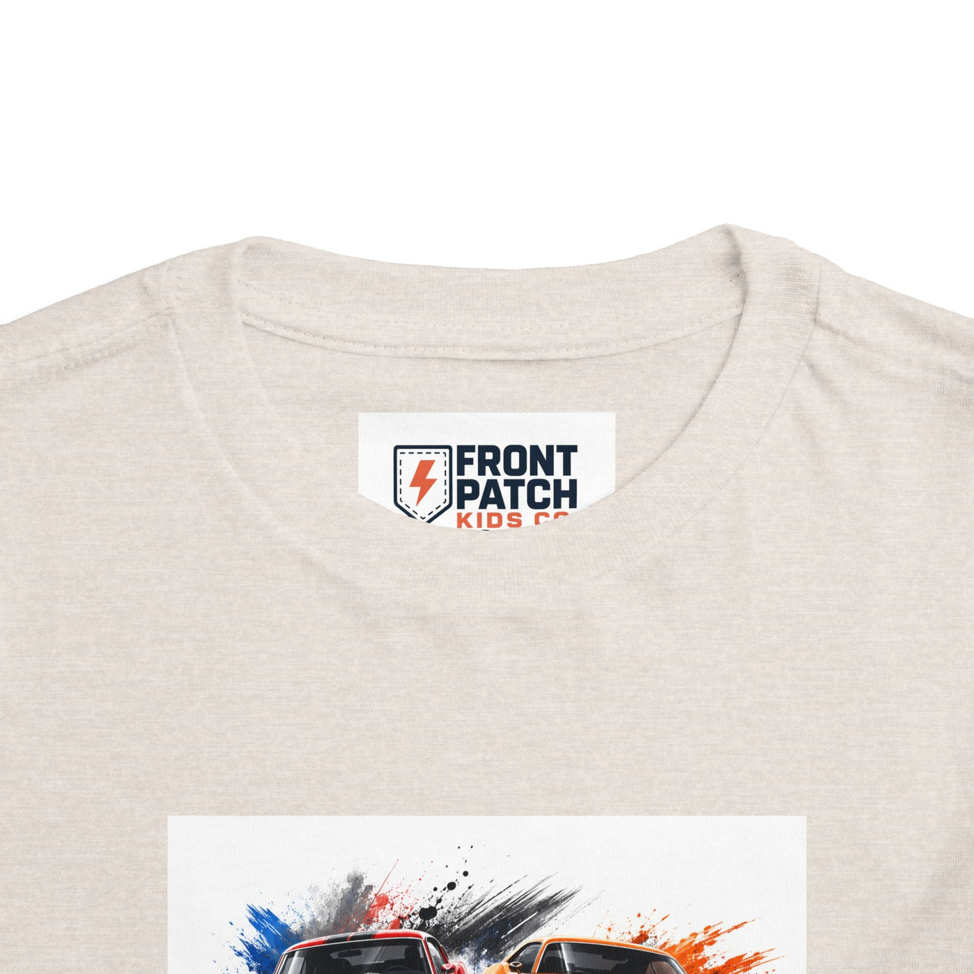 Toddler Tee — Classic Muscle Cars Race Graphic - Front Patch Kids Co.