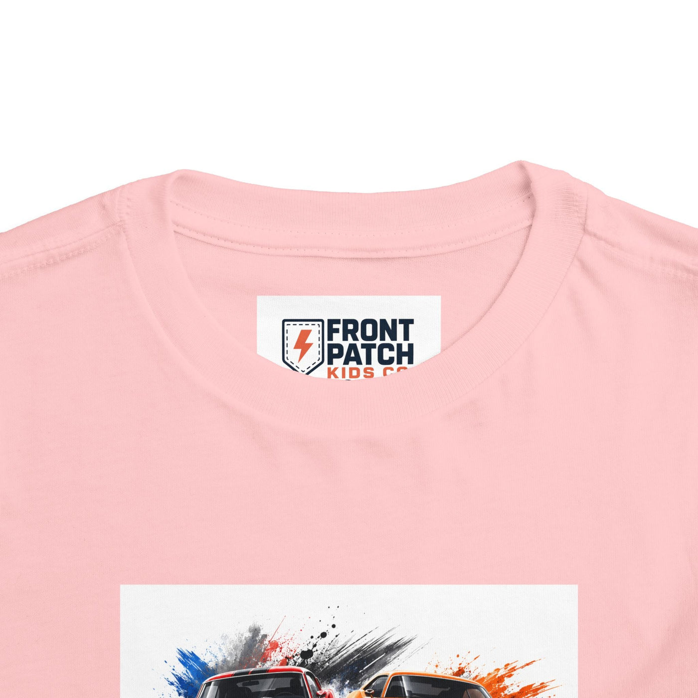 Toddler Tee — Classic Muscle Cars Race Graphic - Front Patch Kids Co.