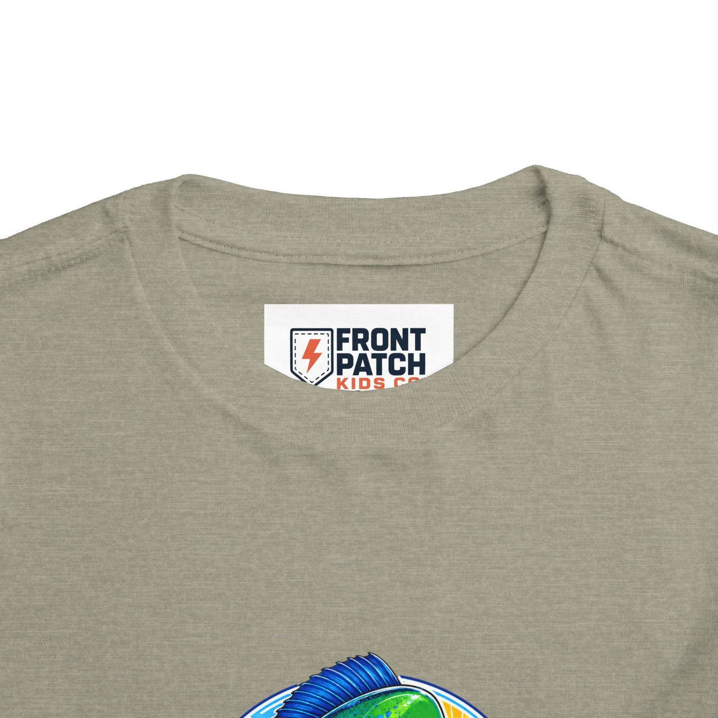 Toddler Tee — Colorful Mahi Mahi Fish Surf Ocean Graphic - Front Patch Kids Co.