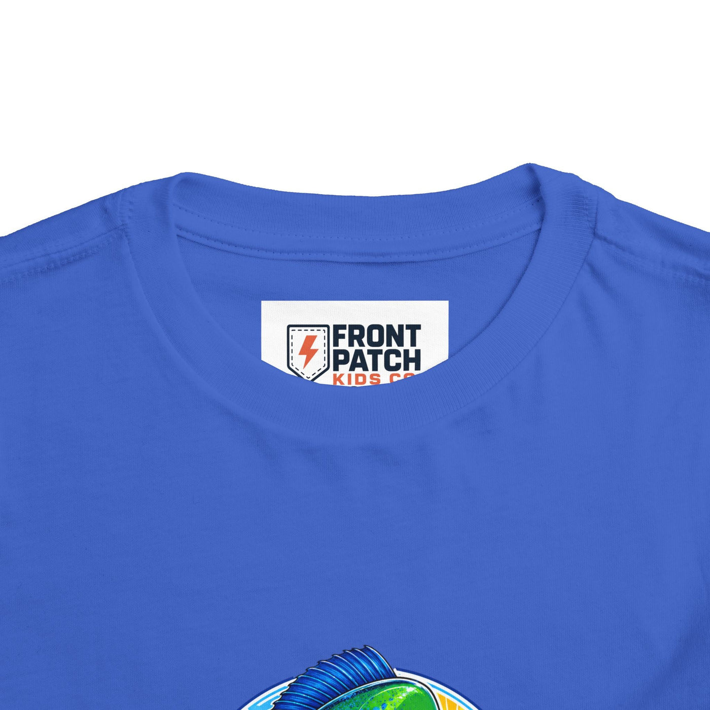 Toddler Tee — Colorful Mahi Mahi Fish Surf Ocean Graphic - Front Patch Kids Co.