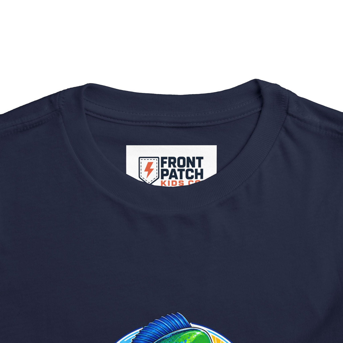 Toddler Tee — Colorful Mahi Mahi Fish Surf Ocean Graphic - Front Patch Kids Co.