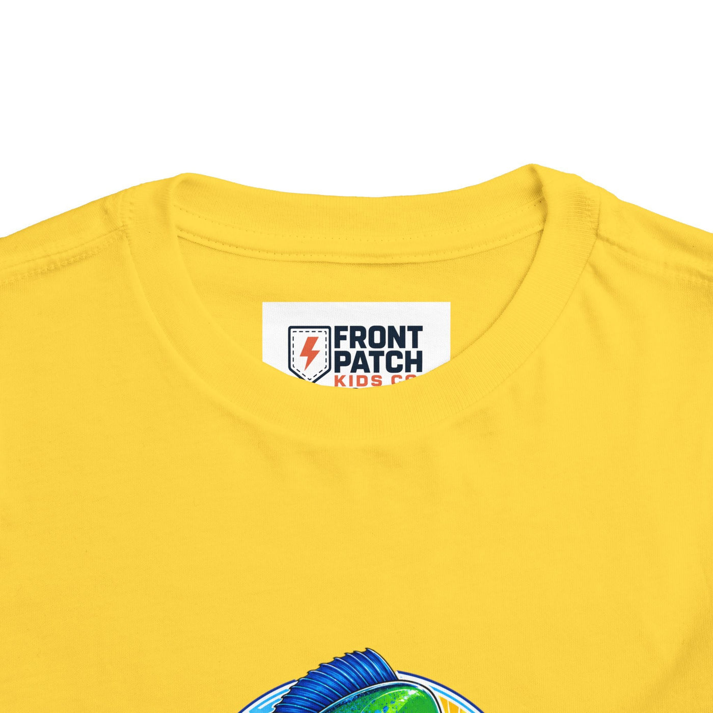 Toddler Tee — Colorful Mahi Mahi Fish Surf Ocean Graphic - Front Patch Kids Co.