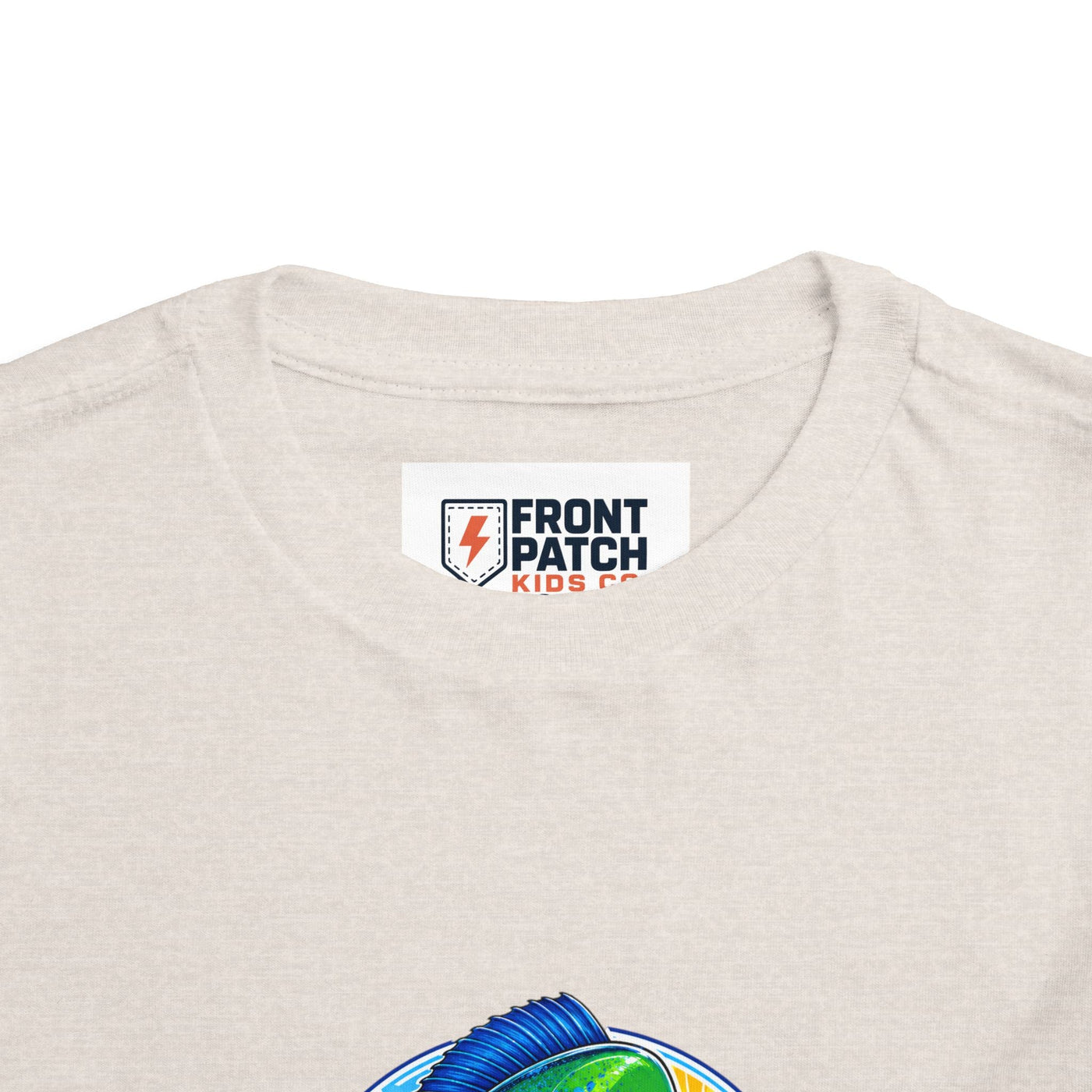 Toddler Tee — Colorful Mahi Mahi Fish Surf Ocean Graphic - Front Patch Kids Co.