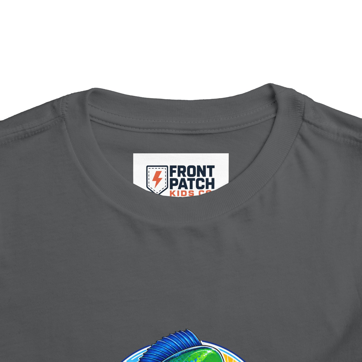 Toddler Tee — Colorful Mahi Mahi Fish Surf Ocean Graphic - Front Patch Kids Co.