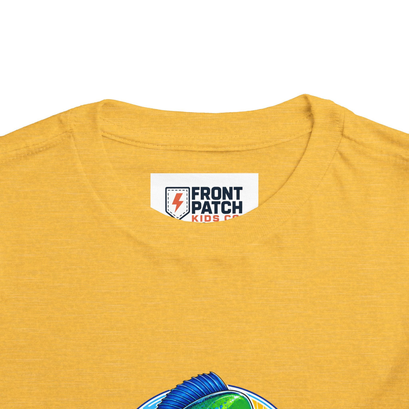 Toddler Tee — Colorful Mahi Mahi Fish Surf Ocean Graphic - Front Patch Kids Co.