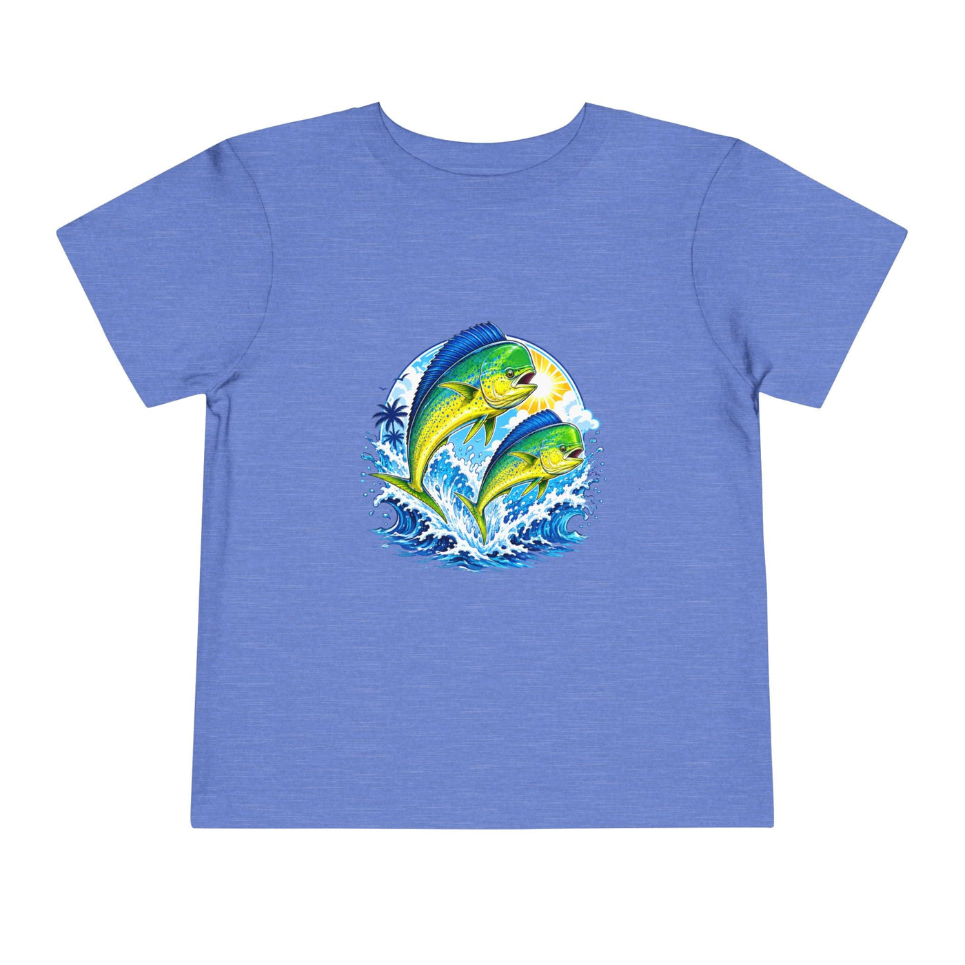 Toddler Tee — Colorful Mahi Mahi Fish Surf Ocean Graphic - Front Patch Kids Co.