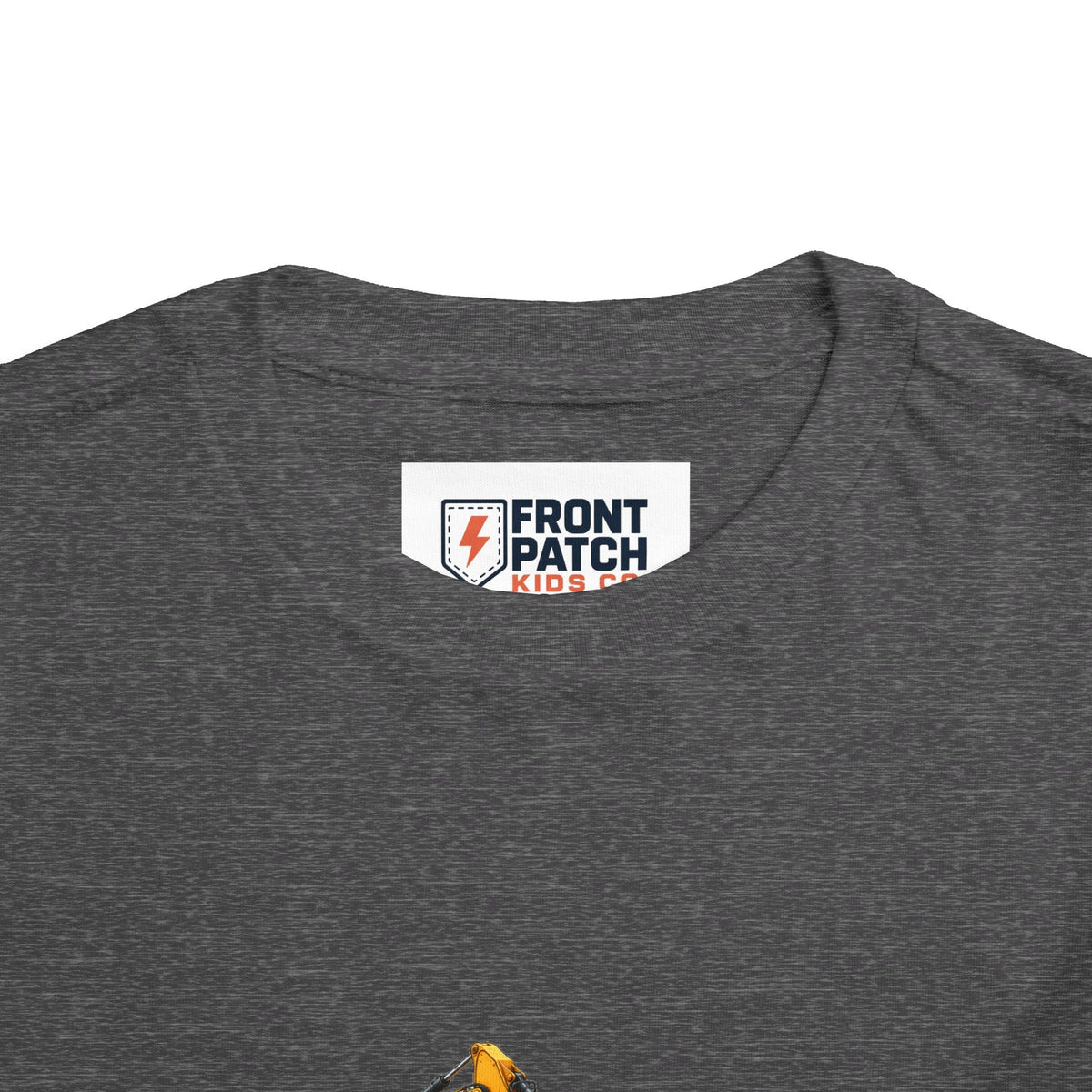 Toddler Tee — Construction Trucks Excavator & Dump Truck Graphic - Front Patch Kids Co.