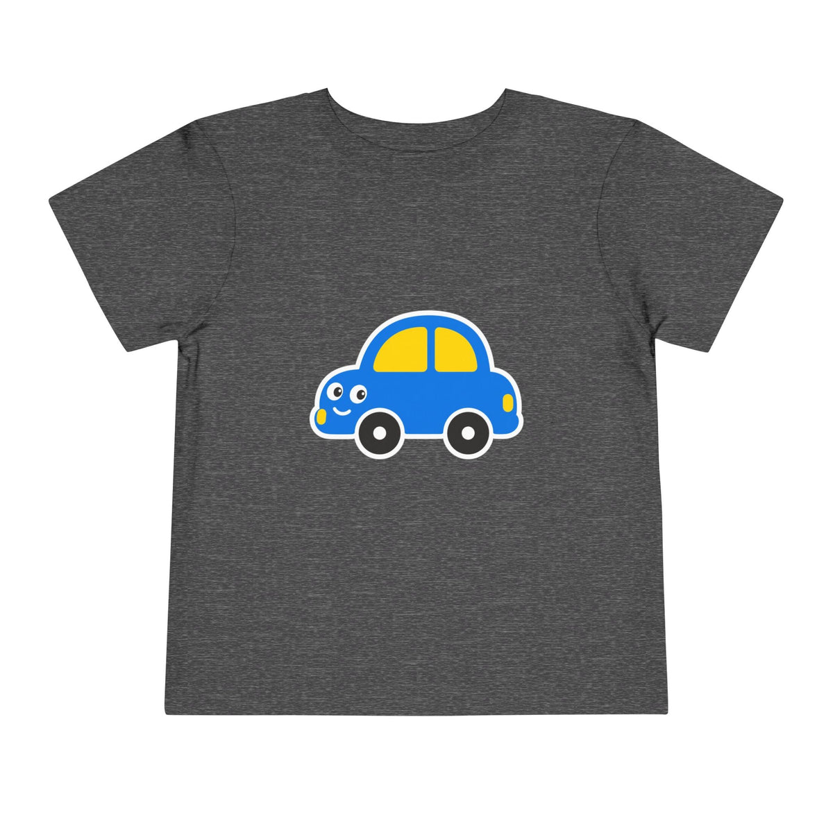 Toddler Tee — Cute Blue Cartoon Car Graphic - Front Patch Kids Co.