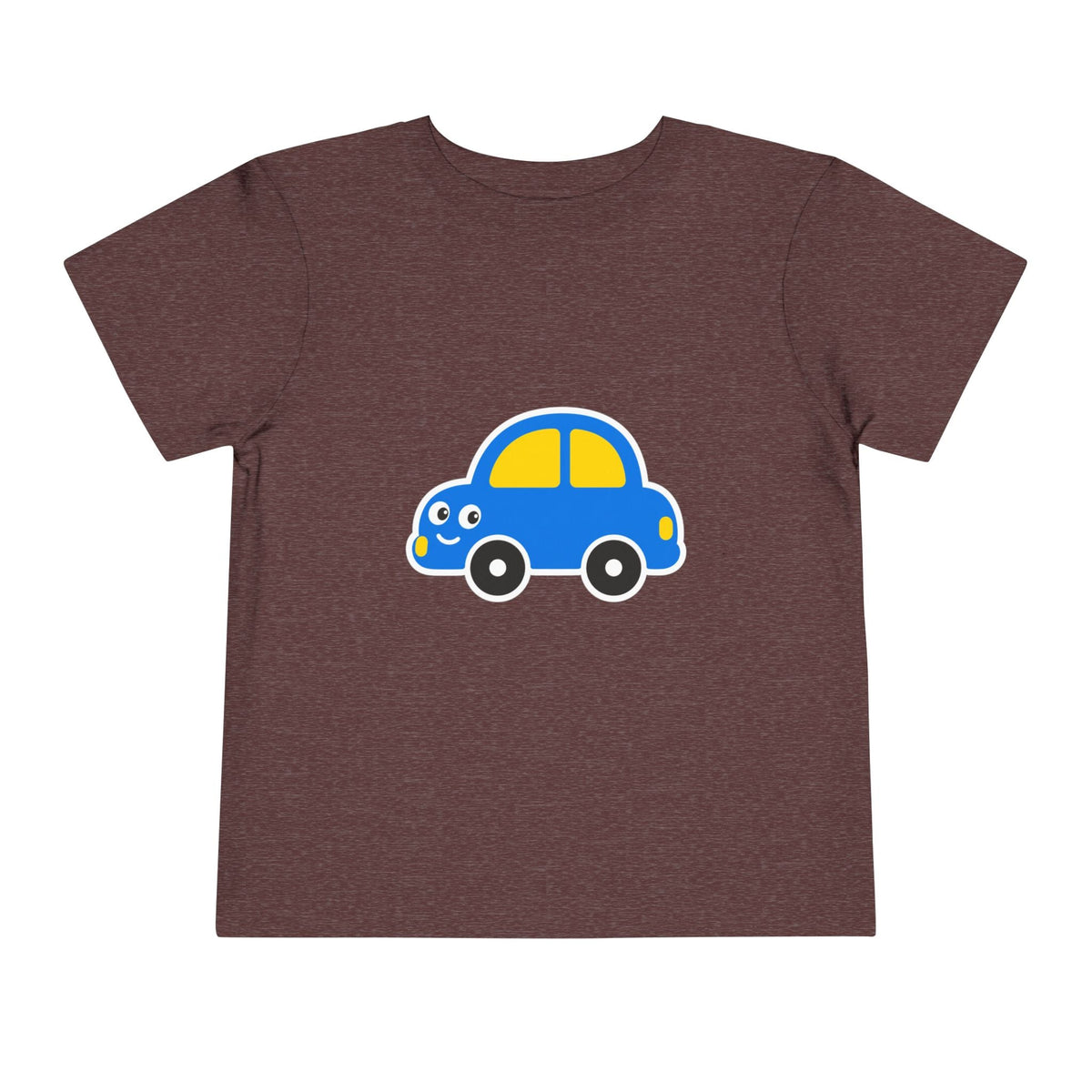 Toddler Tee — Cute Blue Cartoon Car Graphic - Front Patch Kids Co.