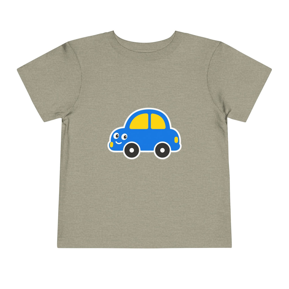 Toddler Tee — Cute Blue Cartoon Car Graphic - Front Patch Kids Co.