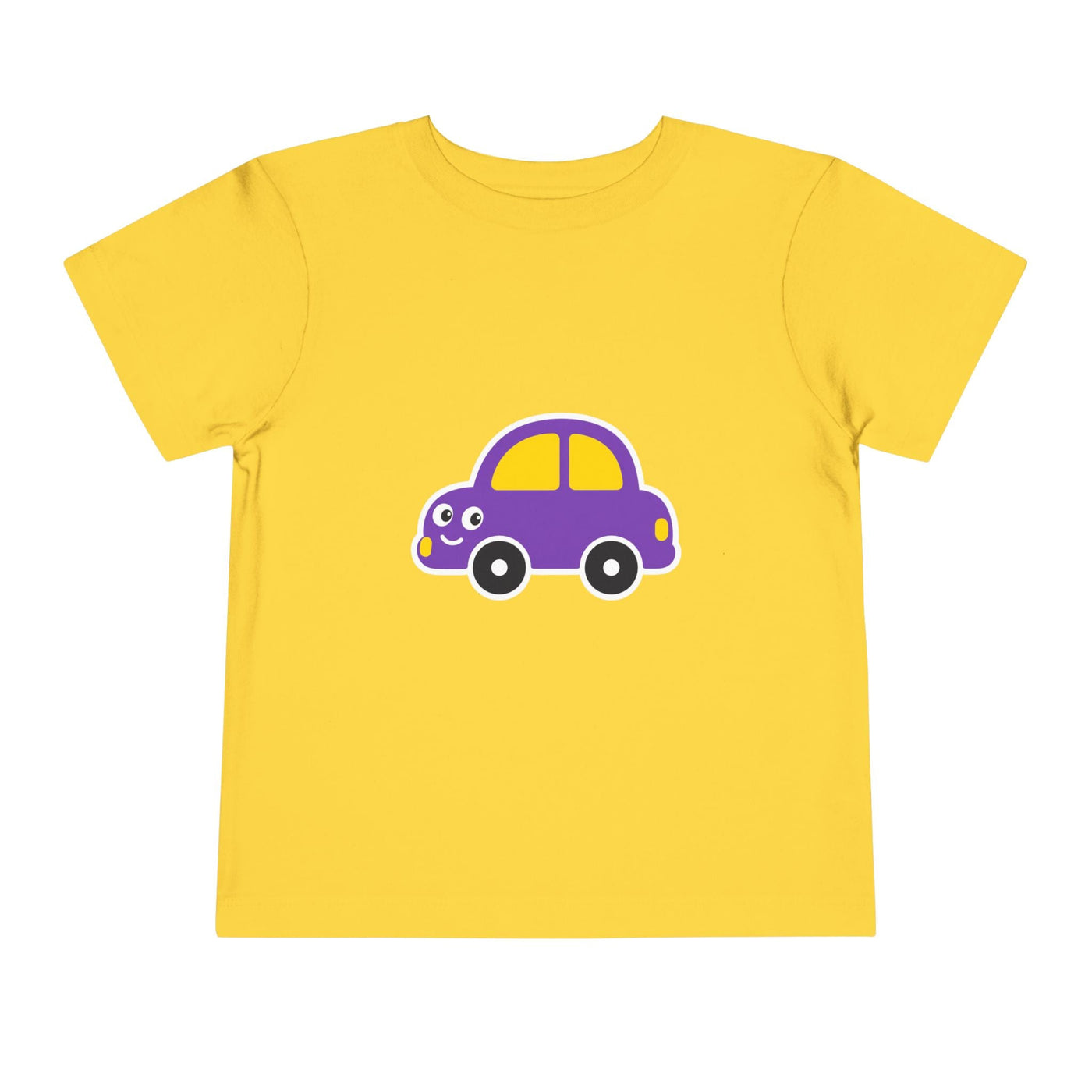 Toddler Tee — Cute Purple Cartoon Car Shirt for Kids - Front Patch Kids Co.