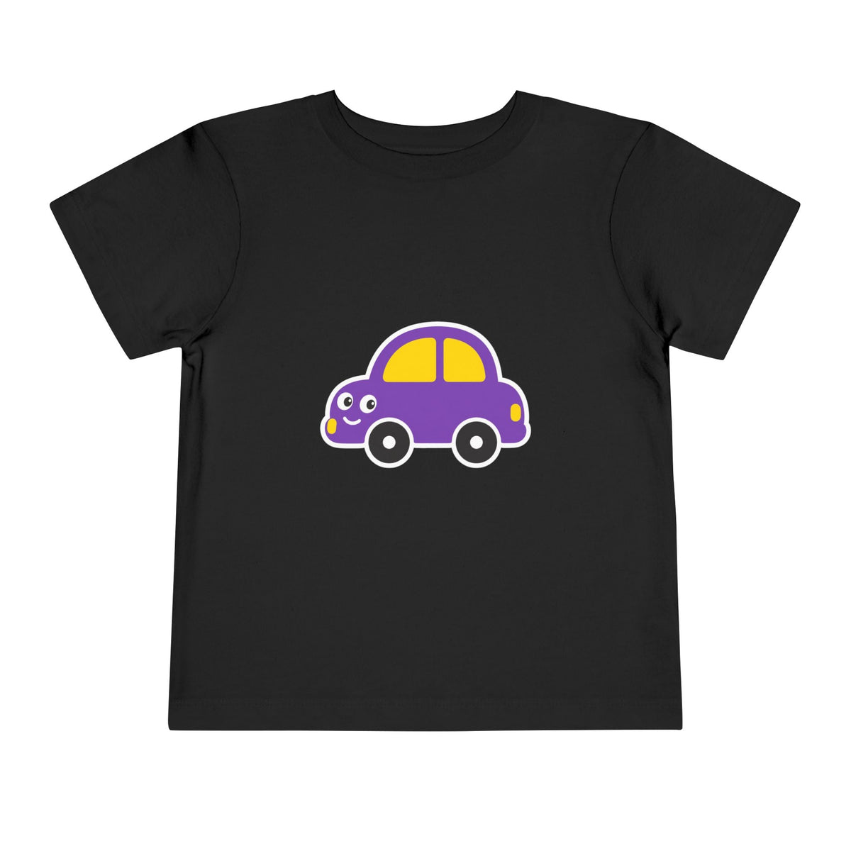 Toddler Tee — Cute Purple Cartoon Car Shirt for Kids - Front Patch Kids Co.
