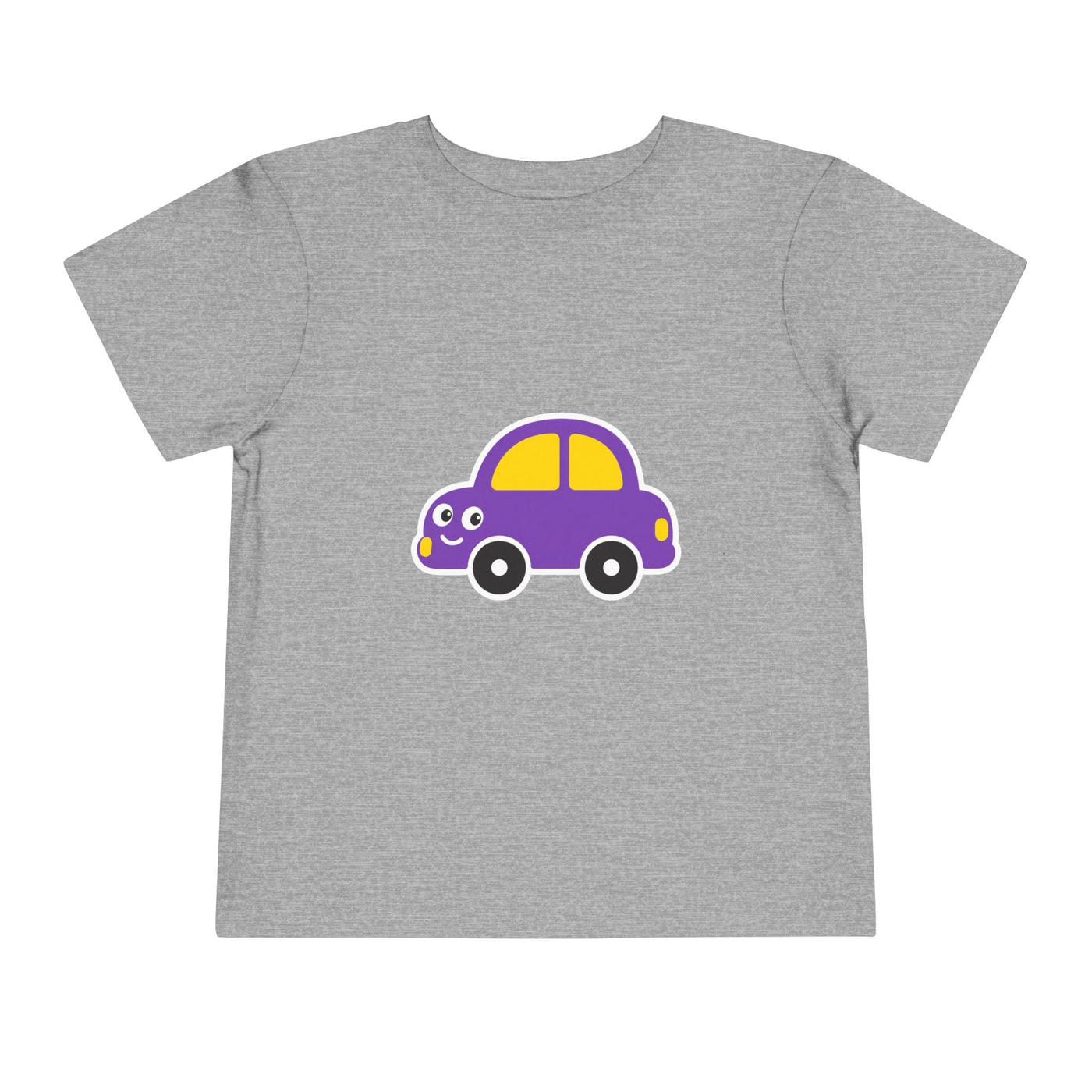 Toddler Tee — Cute Purple Cartoon Car Shirt for Kids - Front Patch Kids Co.