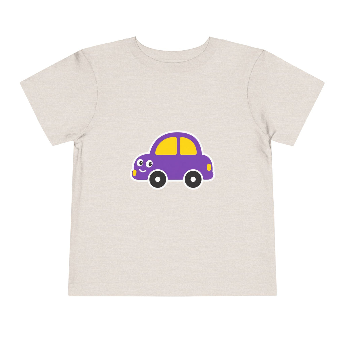 Toddler Tee — Cute Purple Cartoon Car Shirt for Kids - Front Patch Kids Co.