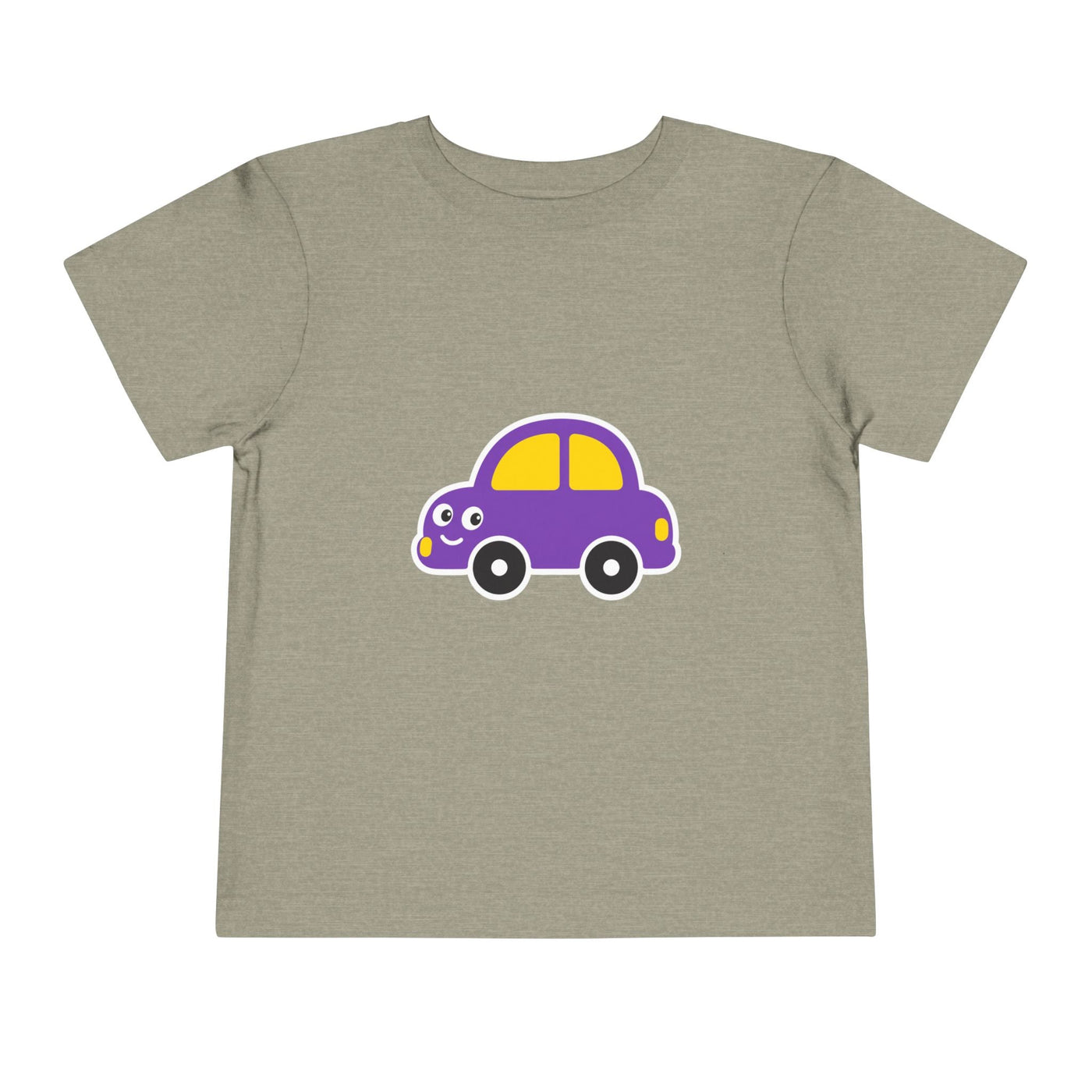 Toddler Tee — Cute Purple Cartoon Car Shirt for Kids - Front Patch Kids Co.