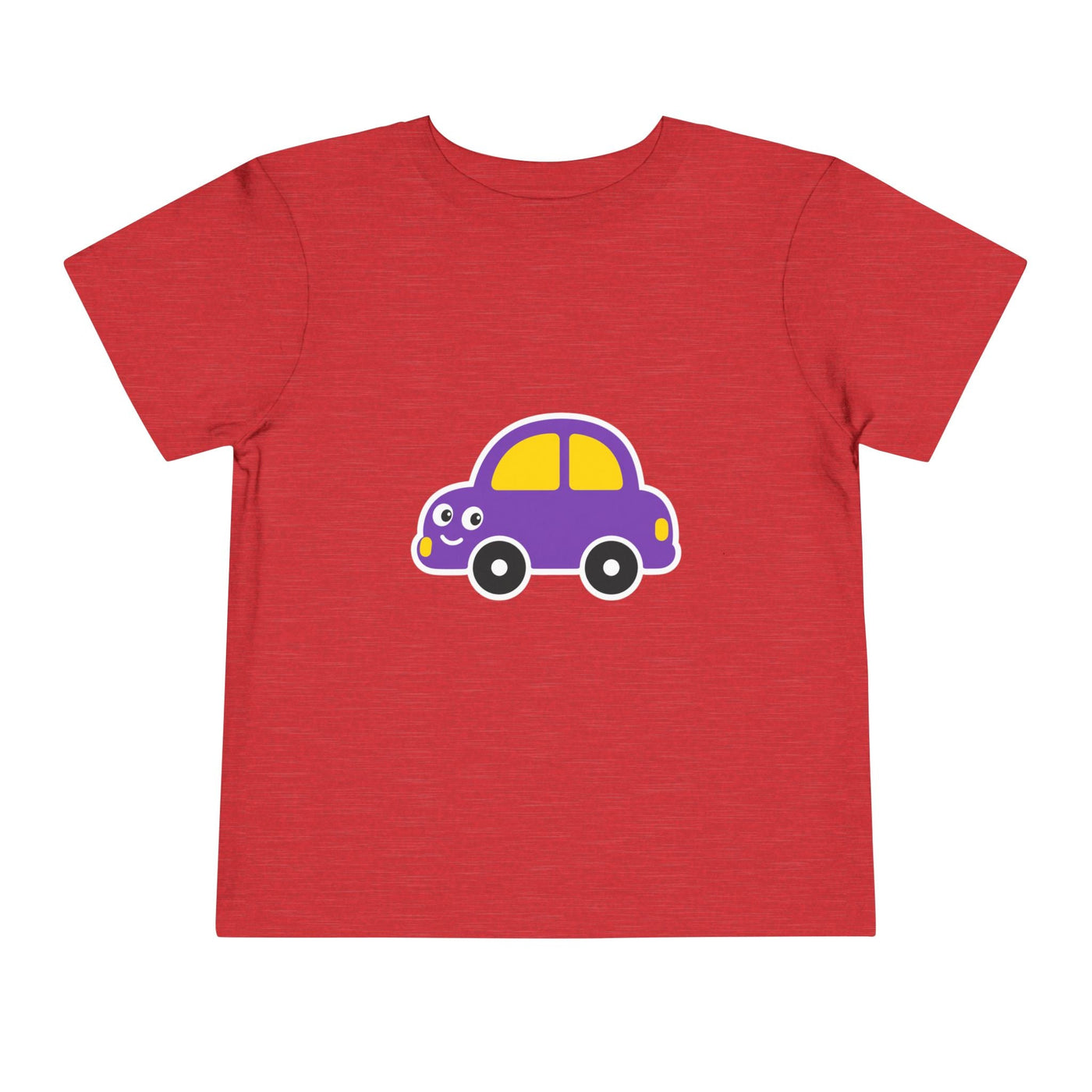 Toddler Tee — Cute Purple Cartoon Car Shirt for Kids - Front Patch Kids Co.
