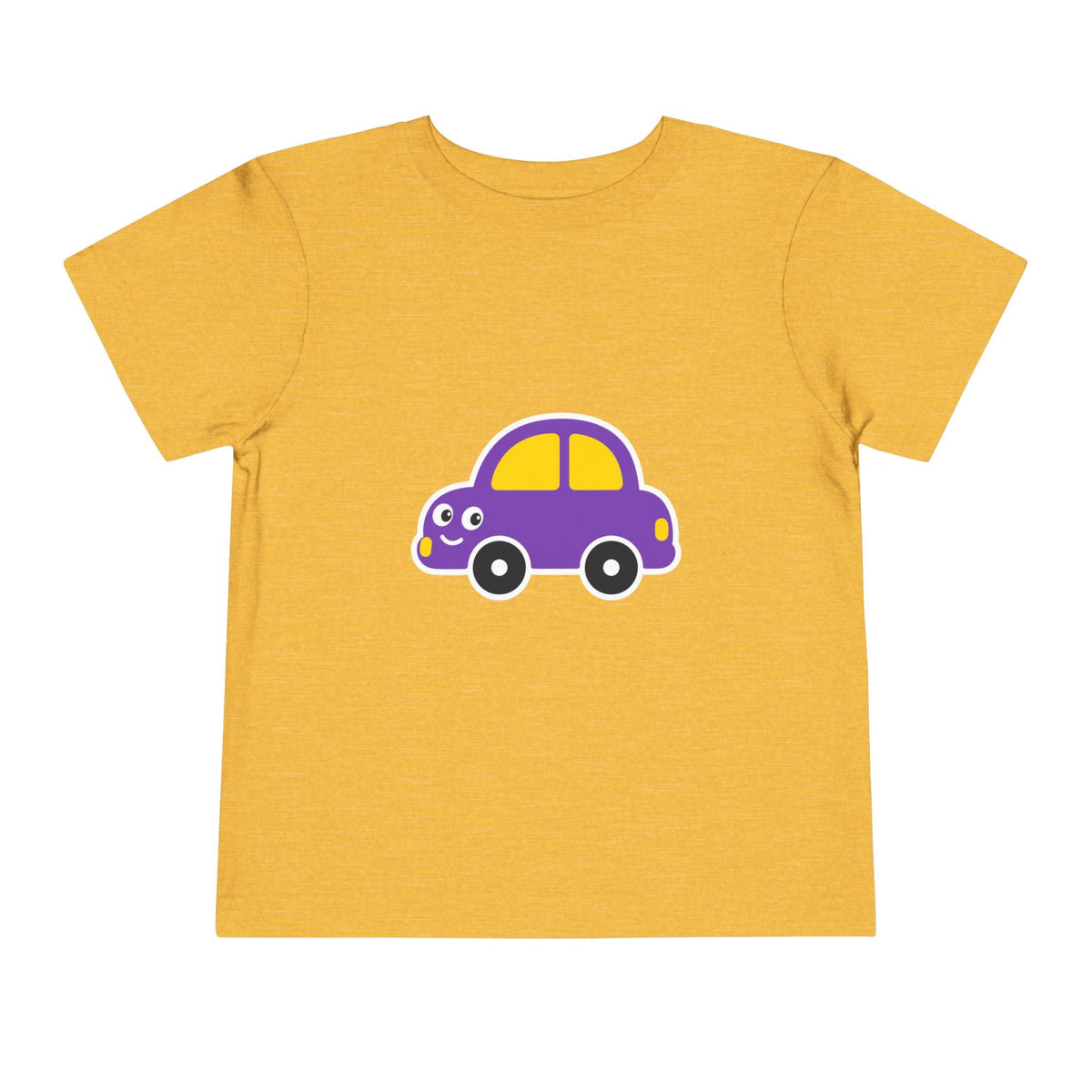 Toddler Tee — Cute Purple Cartoon Car Shirt for Kids - Front Patch Kids Co.