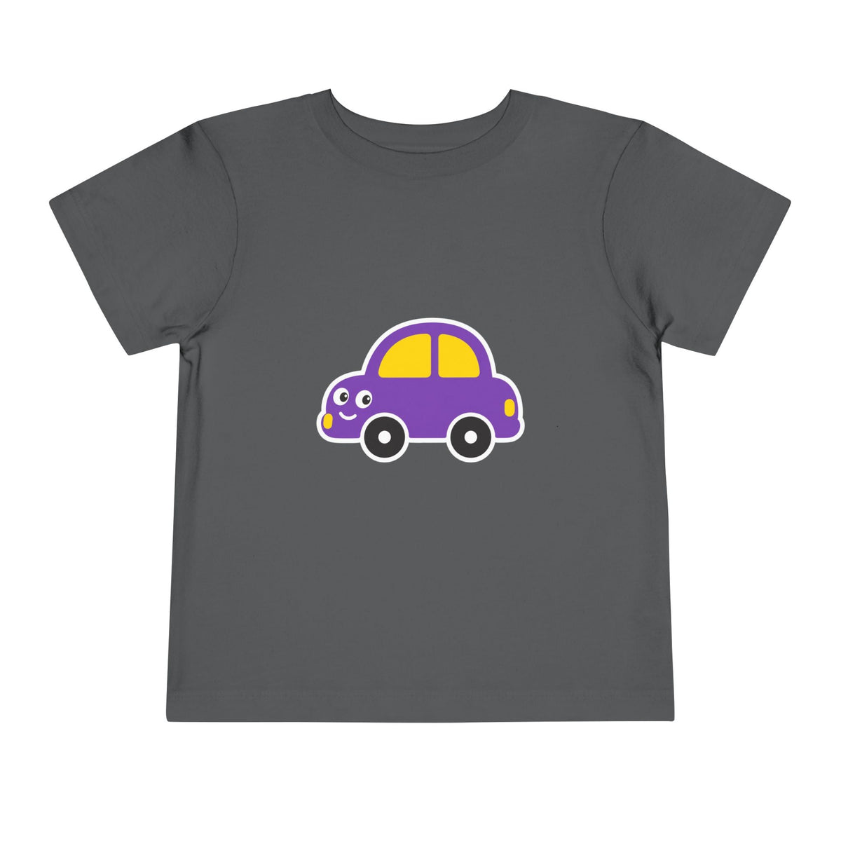 Toddler Tee — Cute Purple Cartoon Car Shirt for Kids - Front Patch Kids Co.