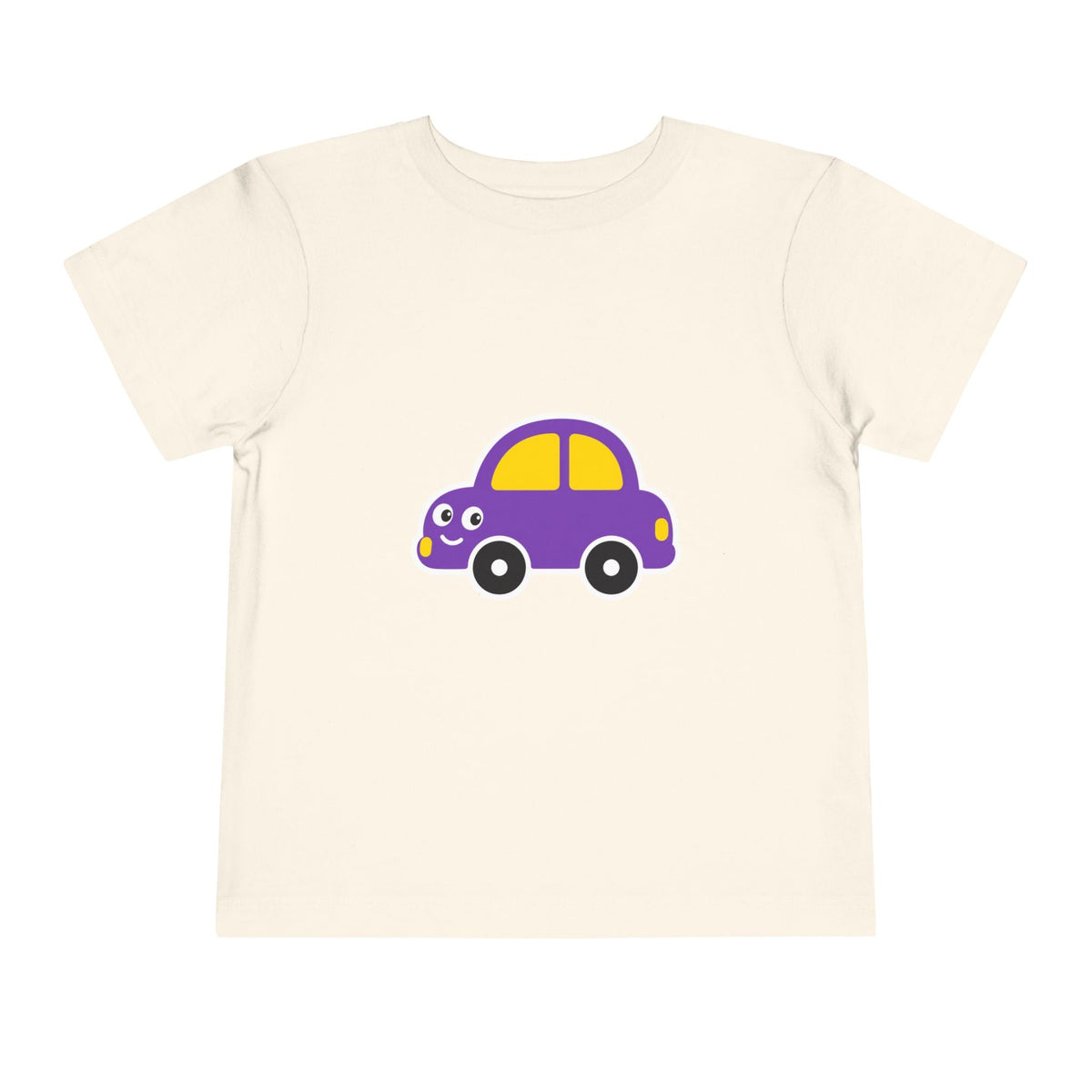 Toddler Tee — Cute Purple Cartoon Car Shirt for Kids - Front Patch Kids Co.