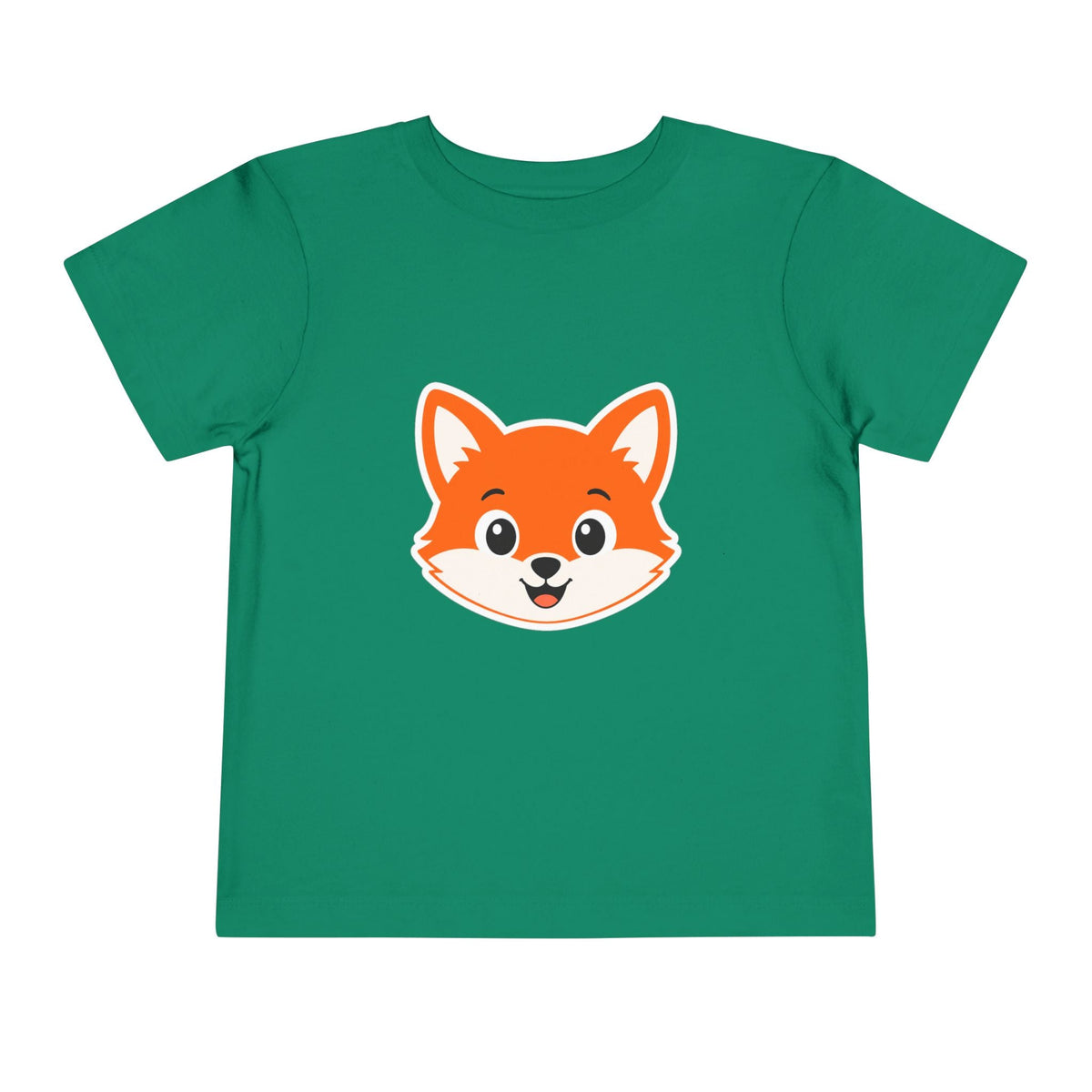 Toddler Tee — Cute Smiling Fox Face Kids Shirt - Front Patch Kids Co.