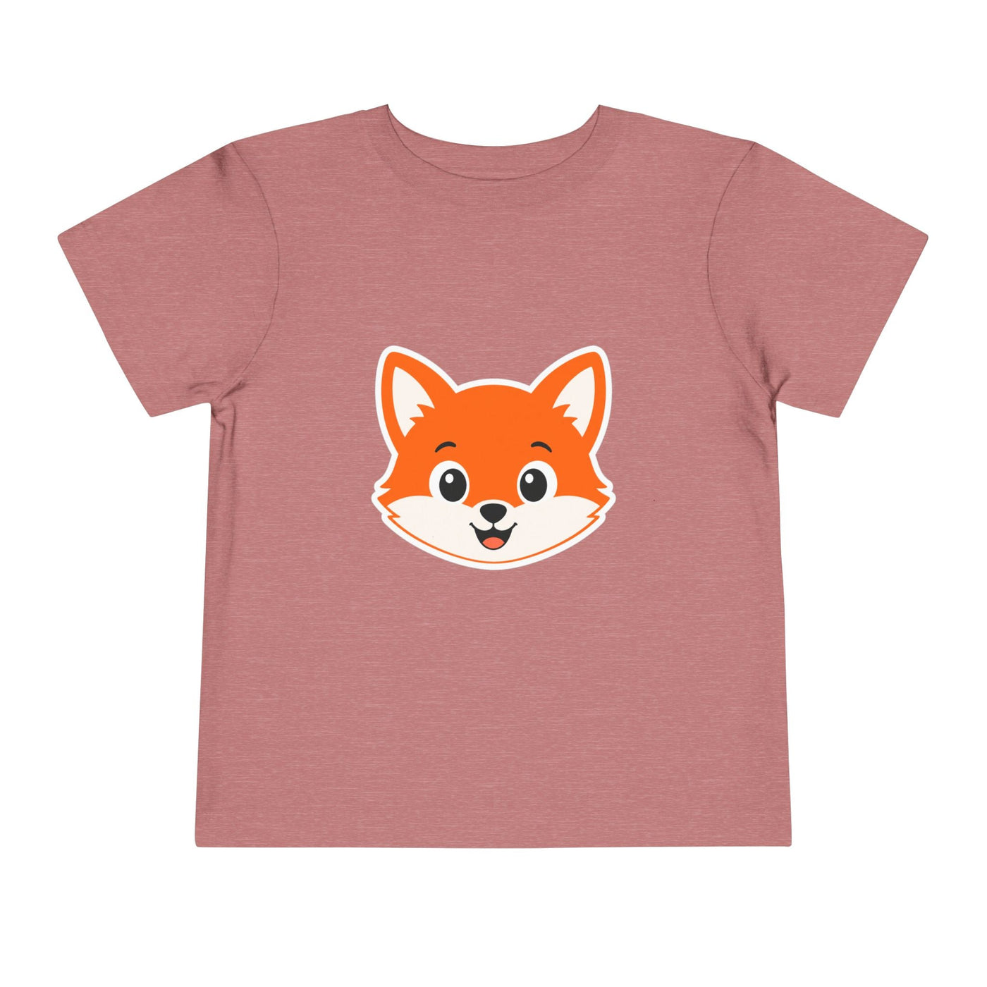 Toddler Tee — Cute Smiling Fox Face Kids Shirt - Front Patch Kids Co.