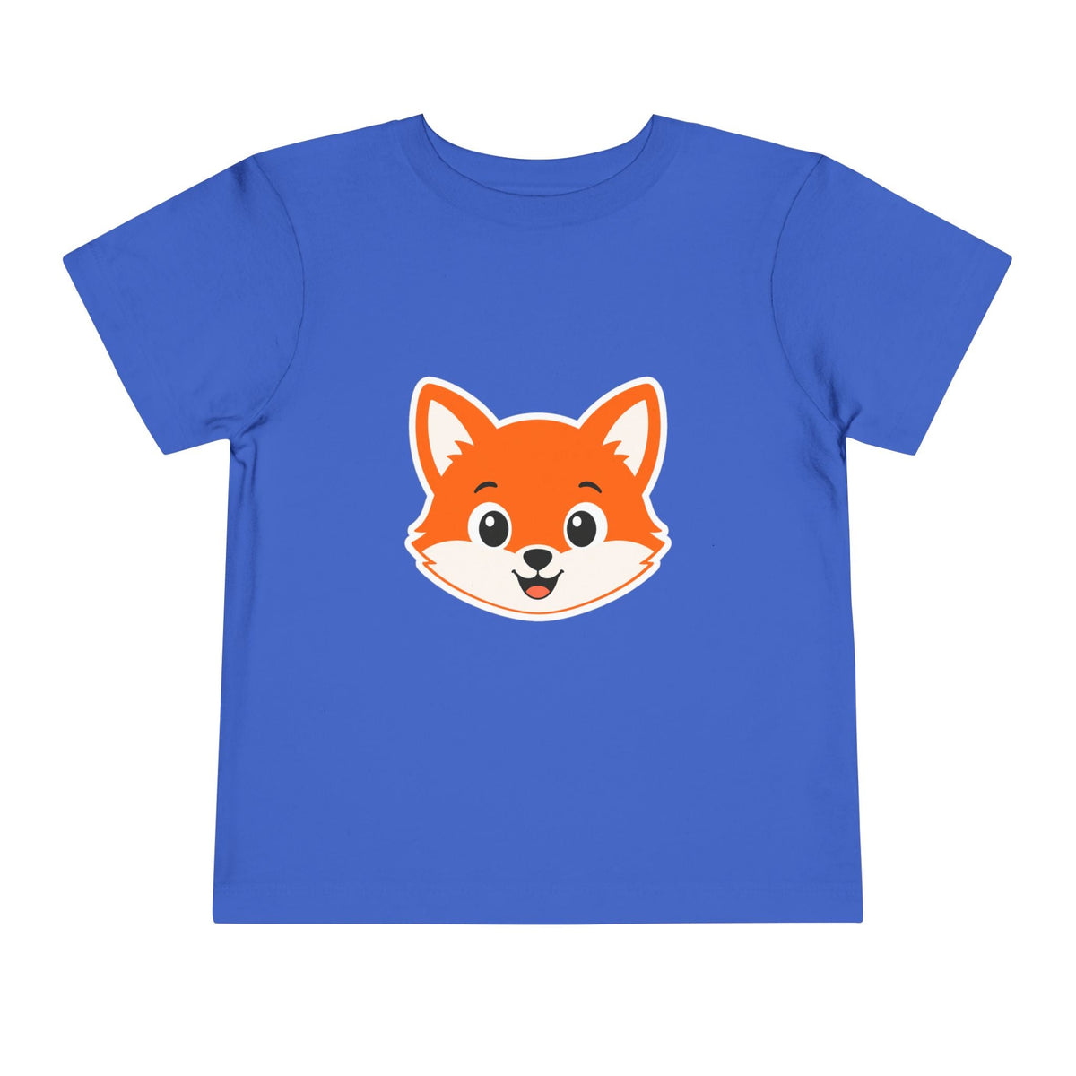 Toddler Tee — Cute Smiling Fox Face Kids Shirt - Front Patch Kids Co.
