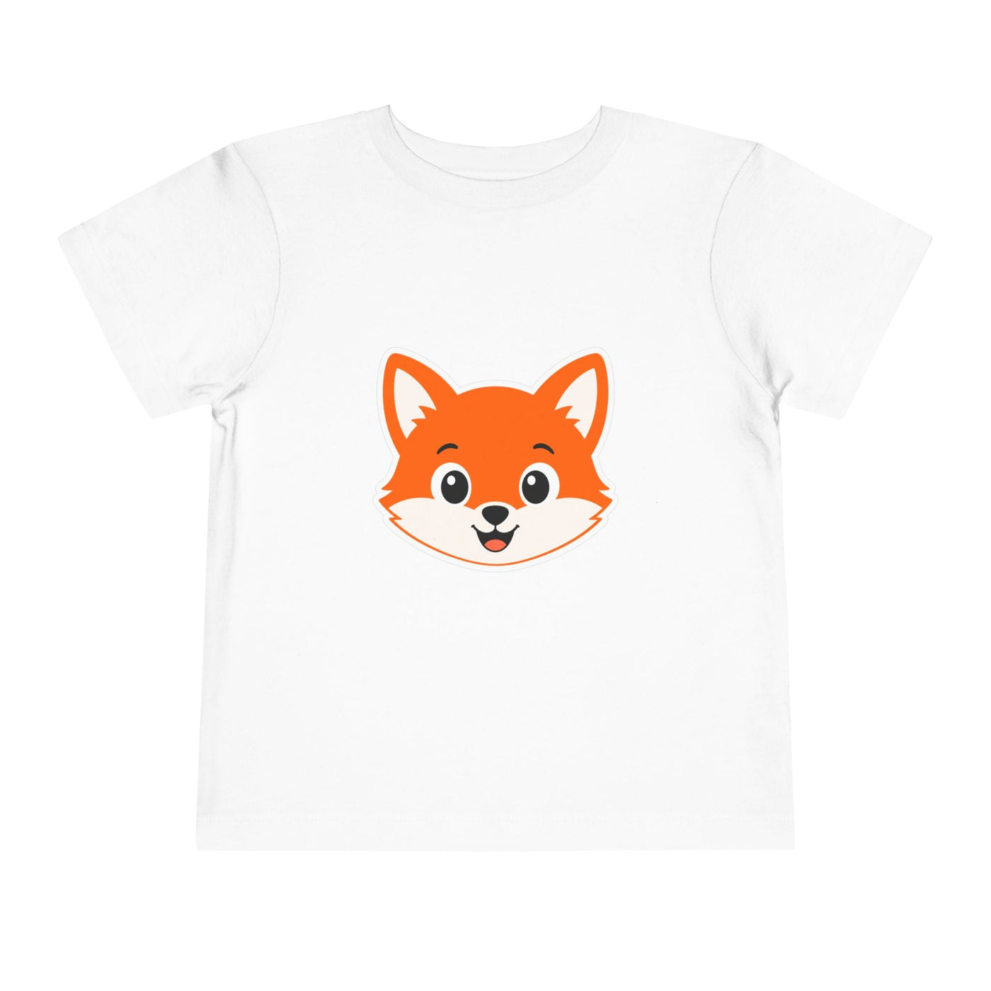 Toddler Tee — Cute Smiling Fox Face Kids Shirt - Front Patch Kids Co.
