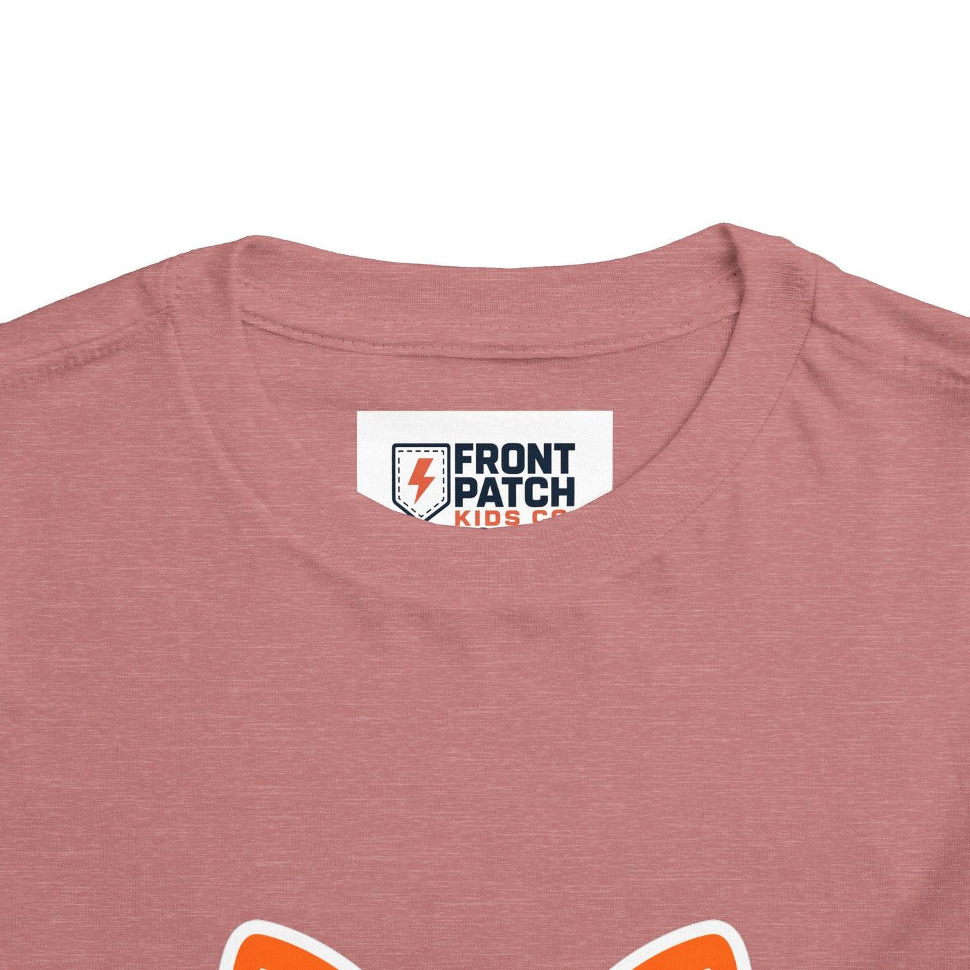 Toddler Tee — Cute Smiling Fox Face Kids Shirt - Front Patch Kids Co.