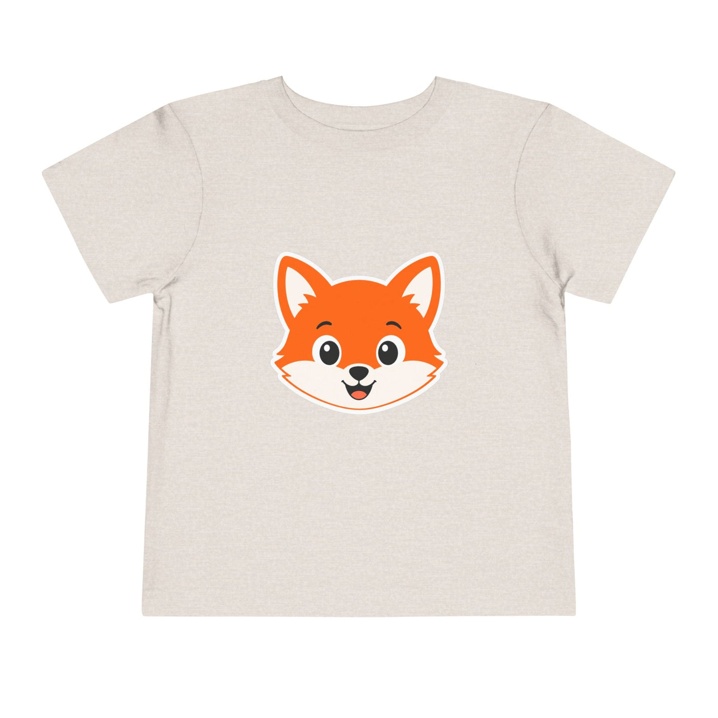 Toddler Tee — Cute Smiling Fox Face Kids Shirt - Front Patch Kids Co.